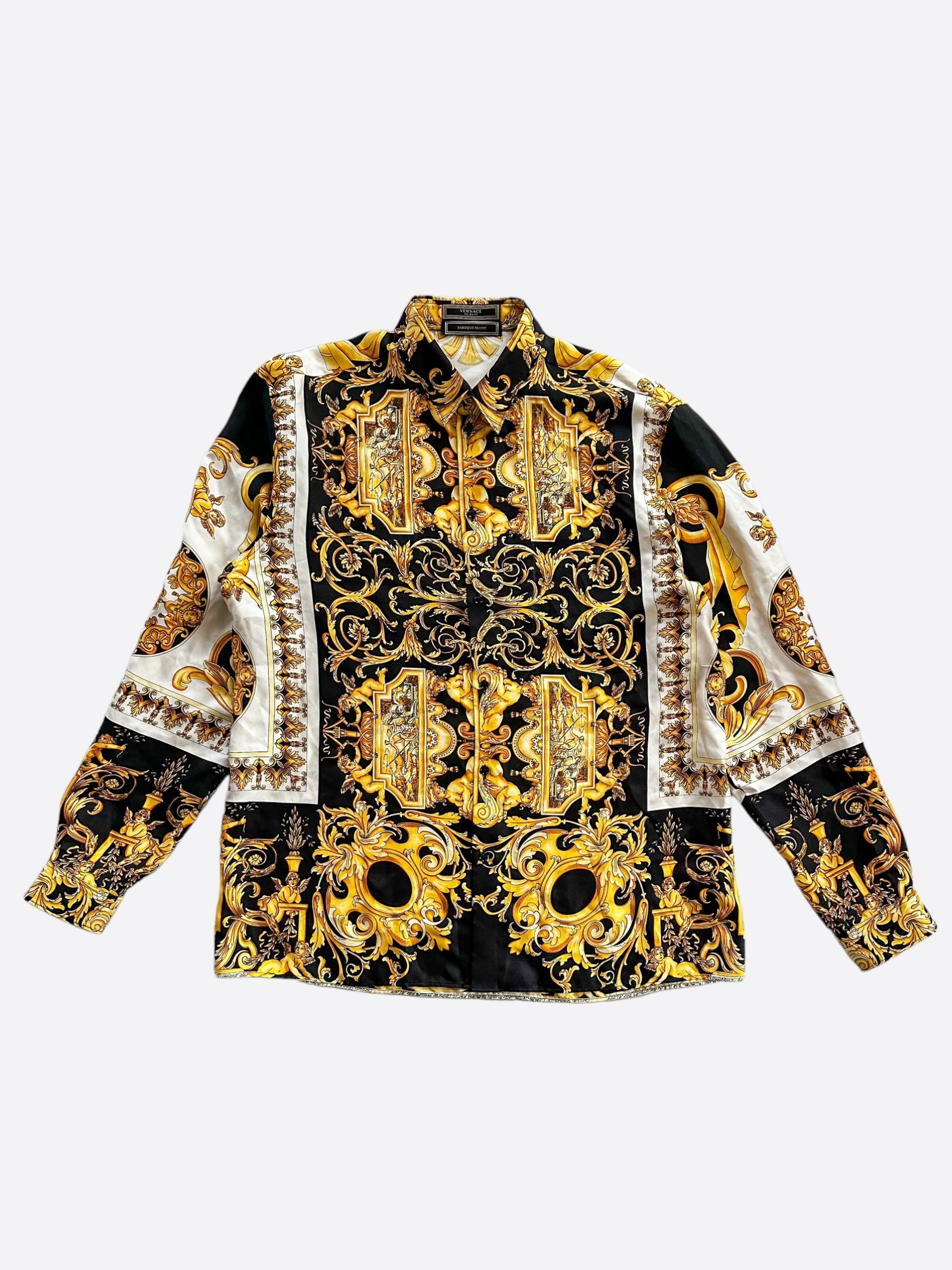Yellow Buy Versace Silk Shirts Mens Shirts Versace Barocco Shirt Versace Dress Shirt Versace Black Gold Baroque Silk Button Up Shirt Yellow Buy Versace Silk Shirts Mens Shirts Versace Barocco Shirt Versace Dress Shirt Versace Black Gold Baroque Silk Button Up Shirt
