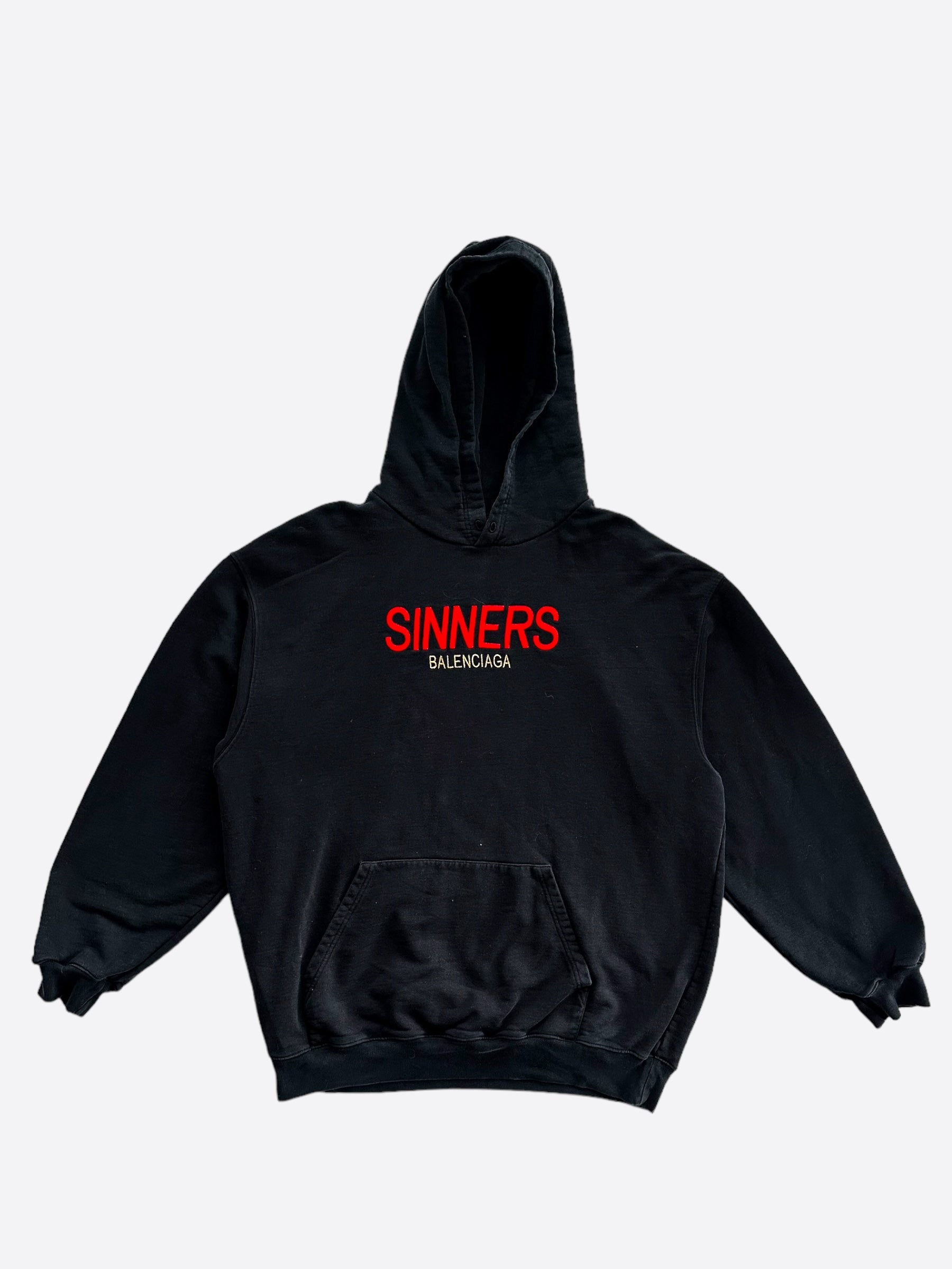 Balenciaga Black Red Sinner Hoodie