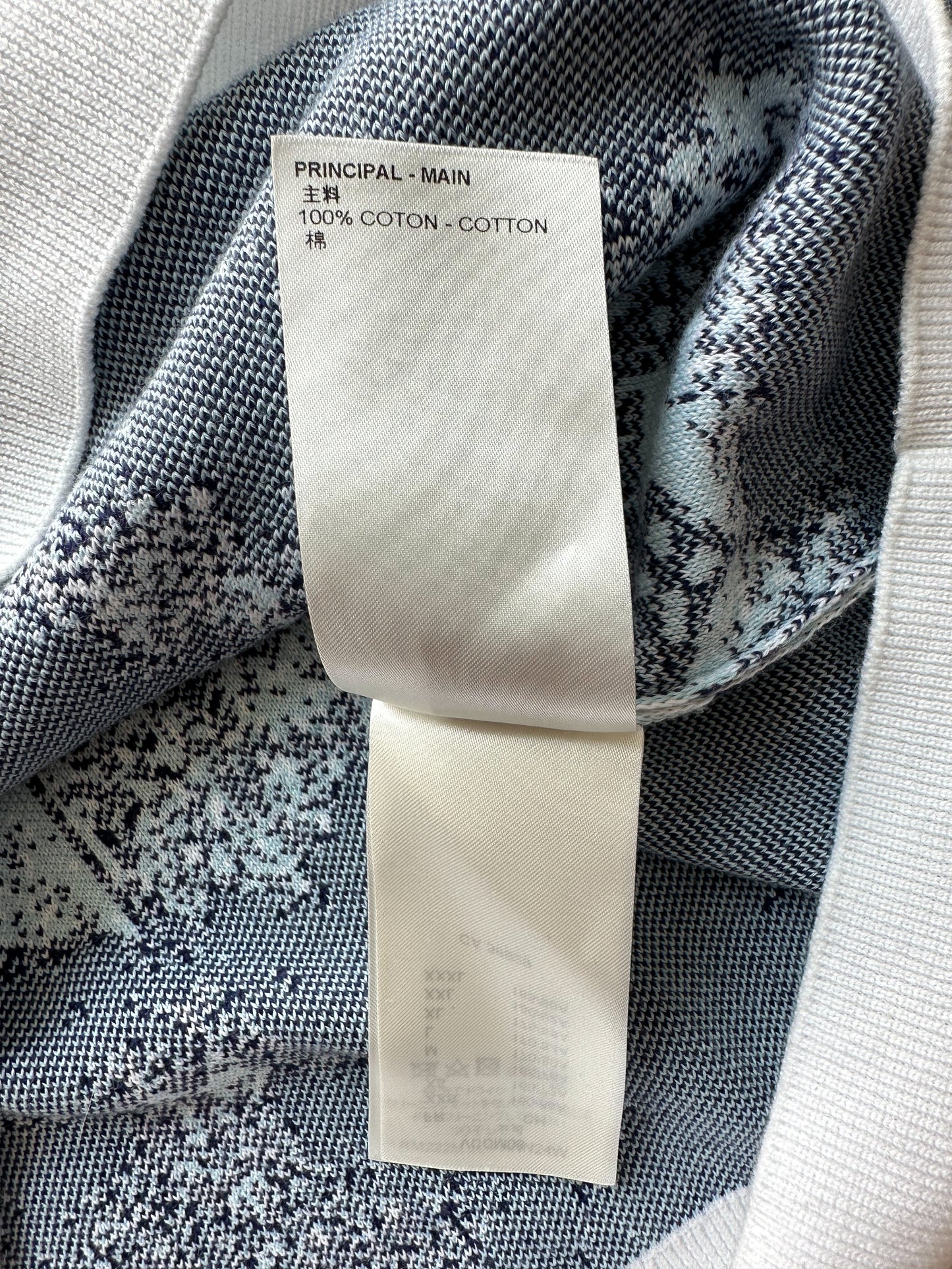 Louis Vuitton Blue Monogram Bandana Sweater