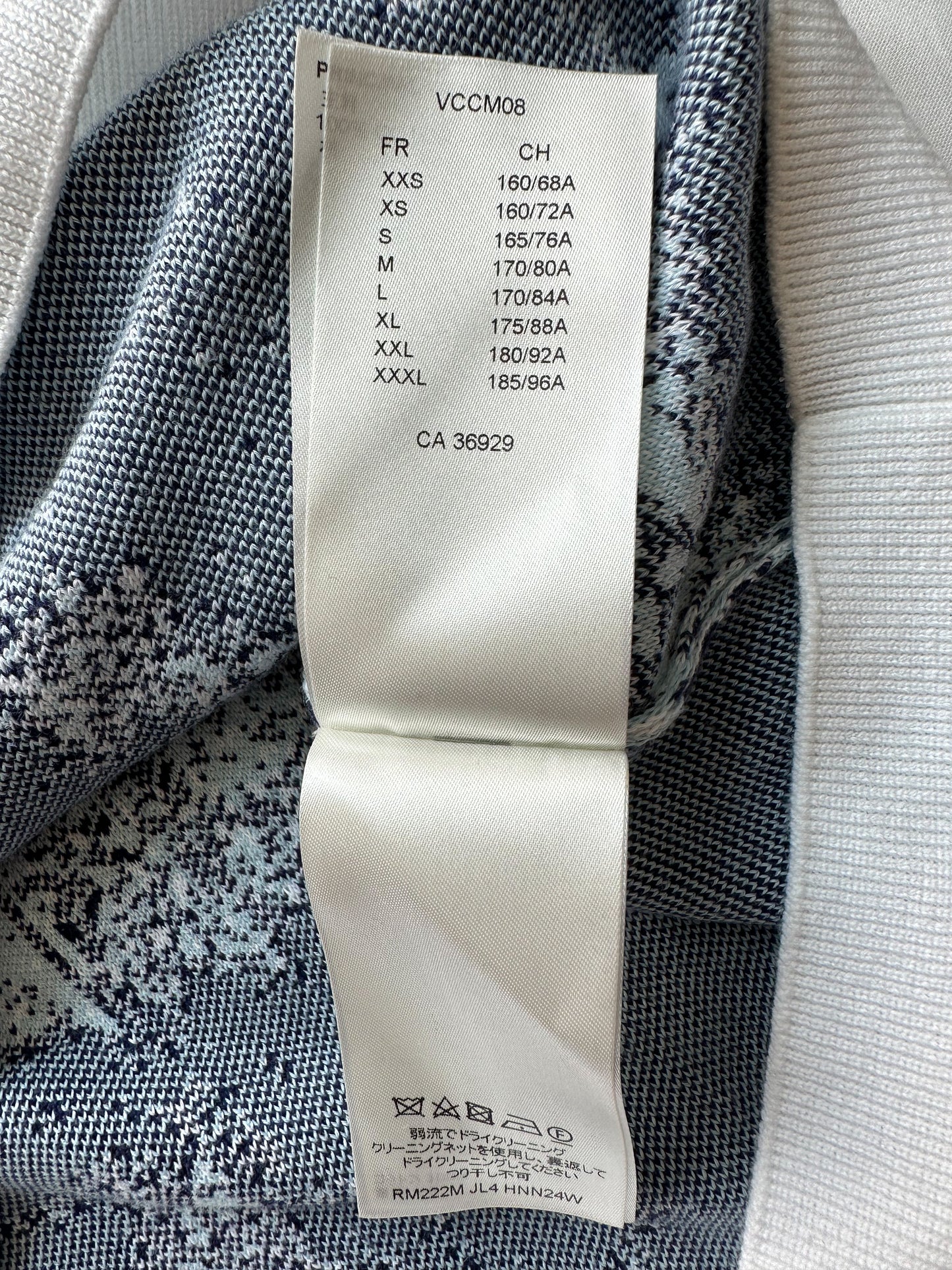 Louis Vuitton Blue Monogram Bandana Sweater