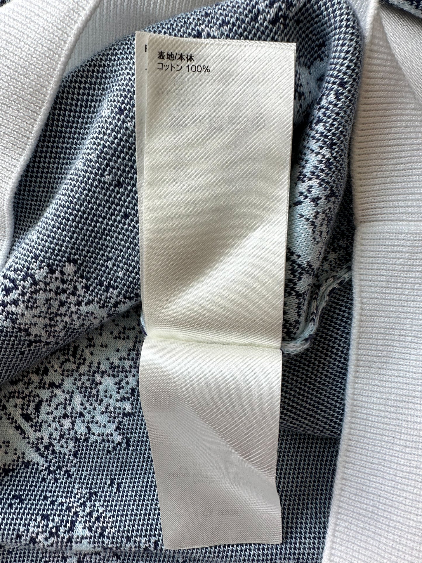 Louis Vuitton Blue Monogram Bandana Sweater