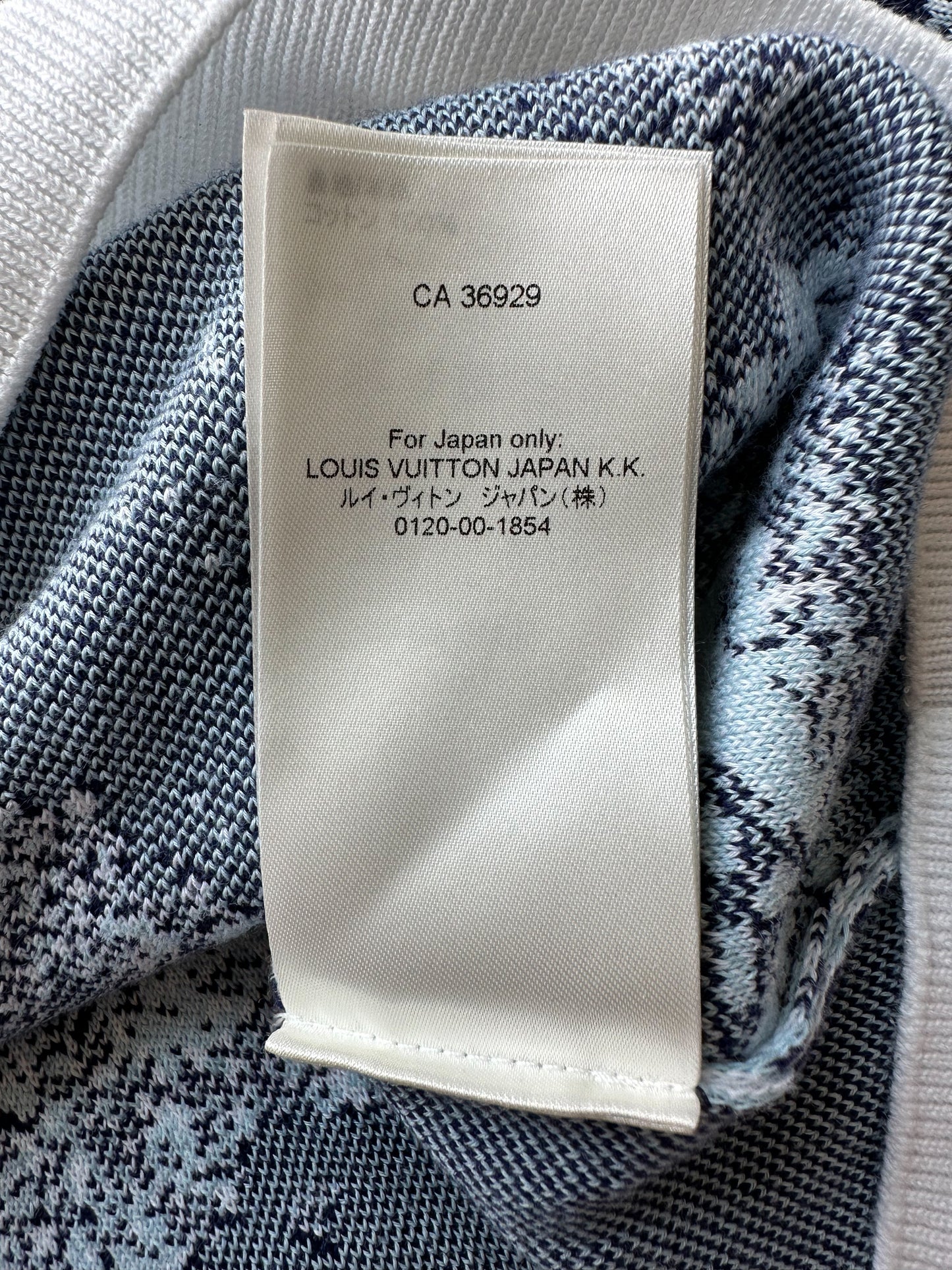 Louis Vuitton Blue Monogram Bandana Sweater