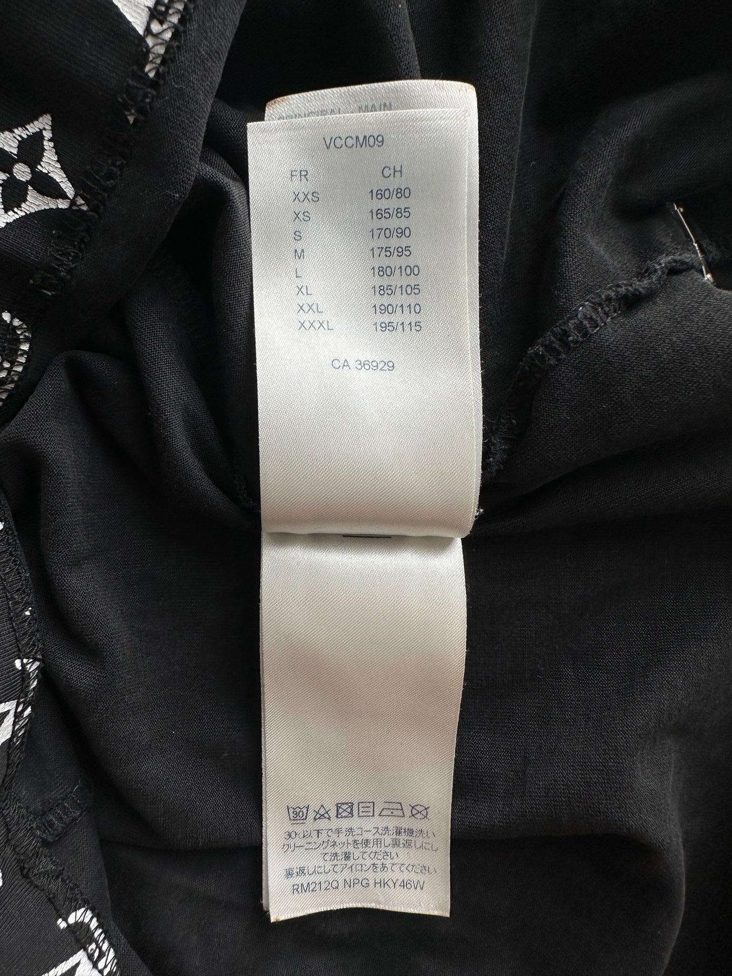 Louis Vuitton Black & White Monogram Gradient T-Shirt