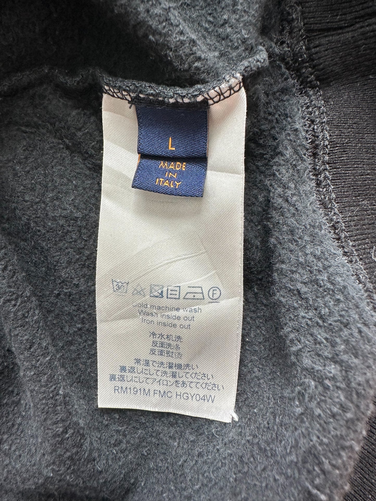 Louis Vuitton Black Reflective Sleeves Gravity Hoodie