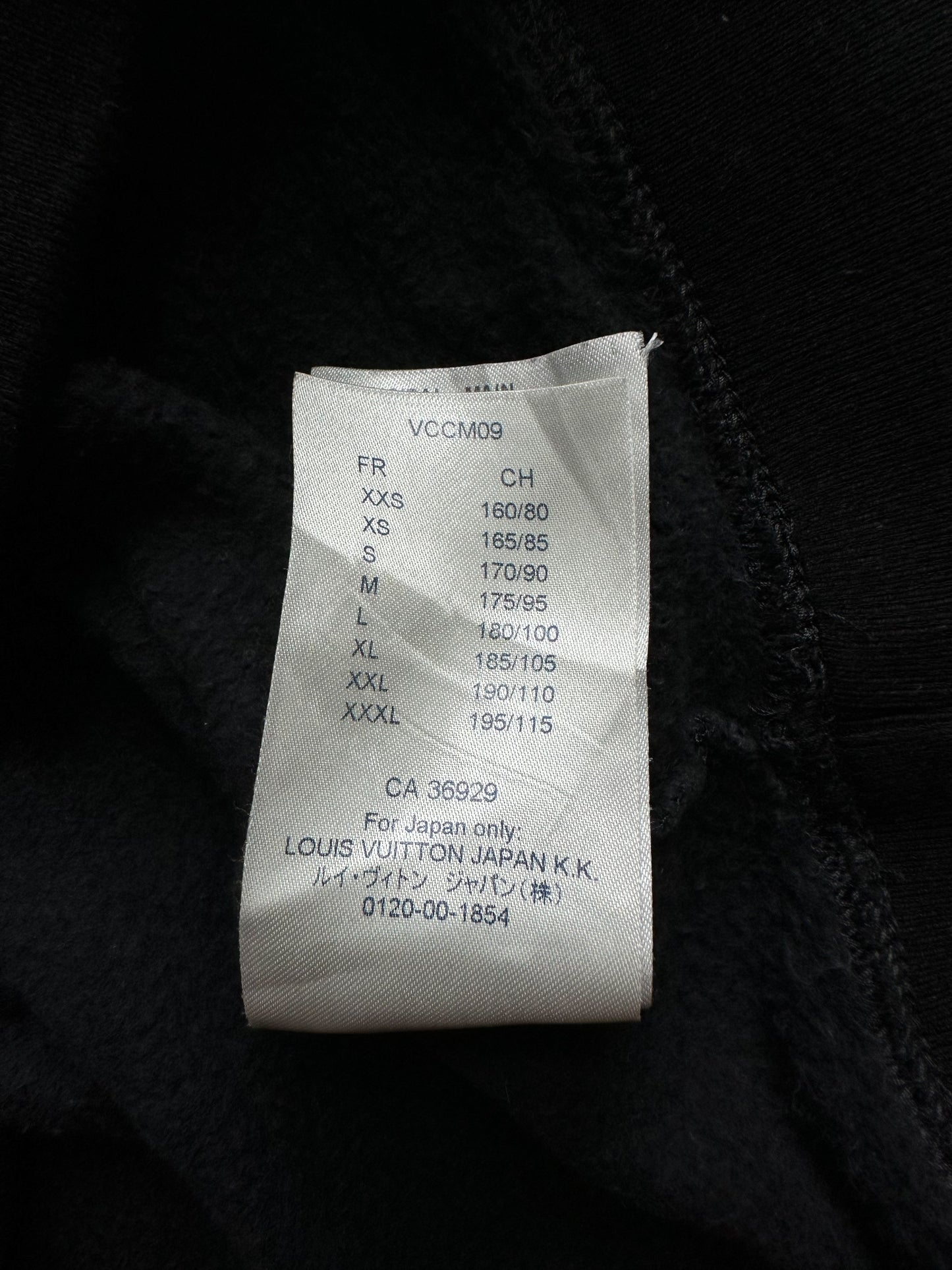 Louis Vuitton Black Reflective Sleeves Gravity Hoodie