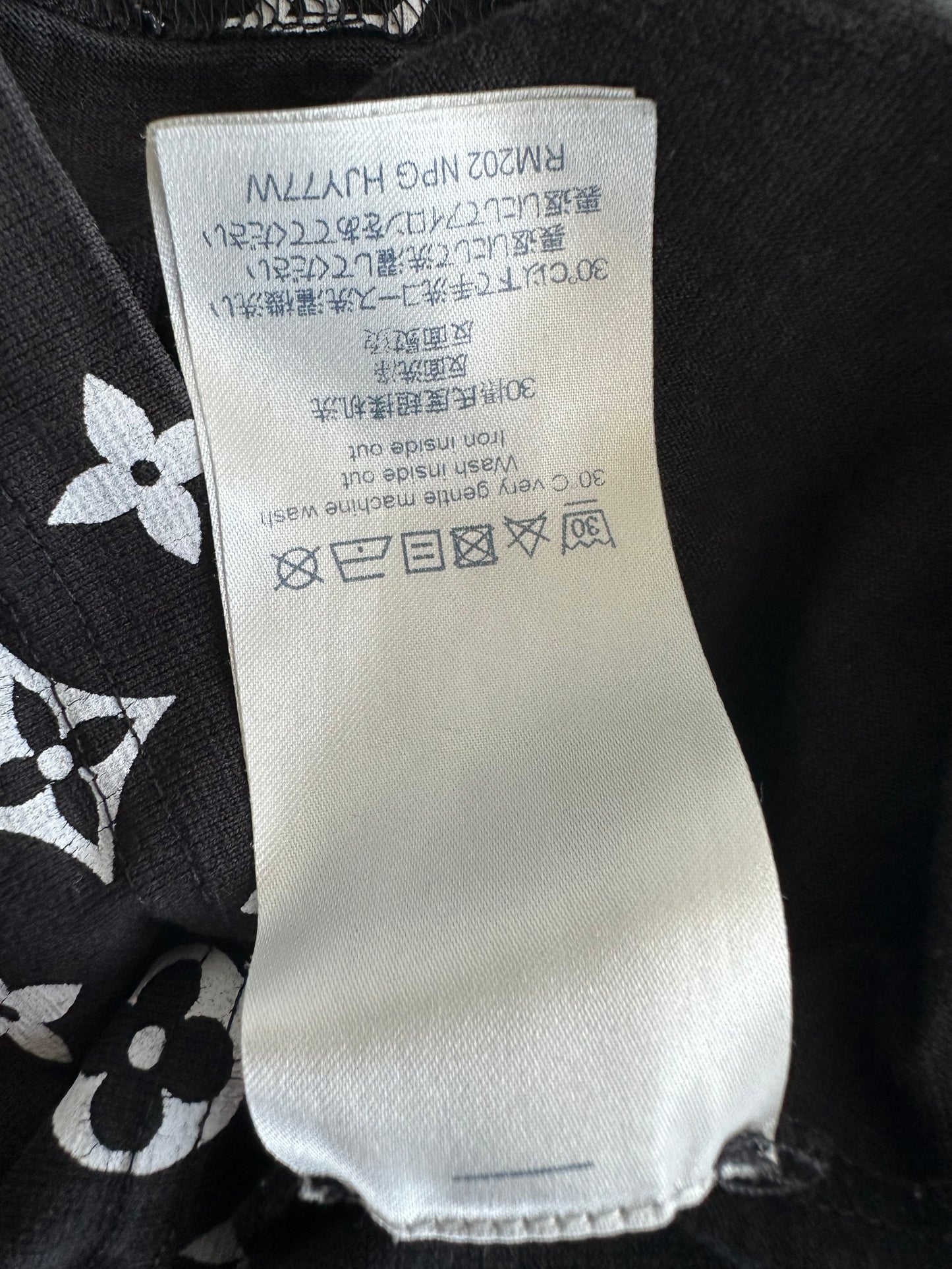 Louis Vuitton Black & White Monogram Gradient T-Shirt