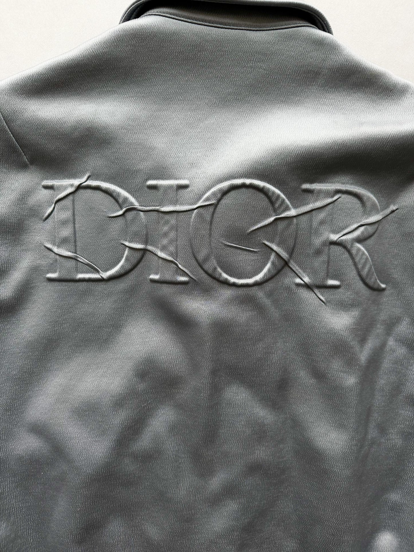 Dior Daniel Arsham Satin Logo Bomber Jacket