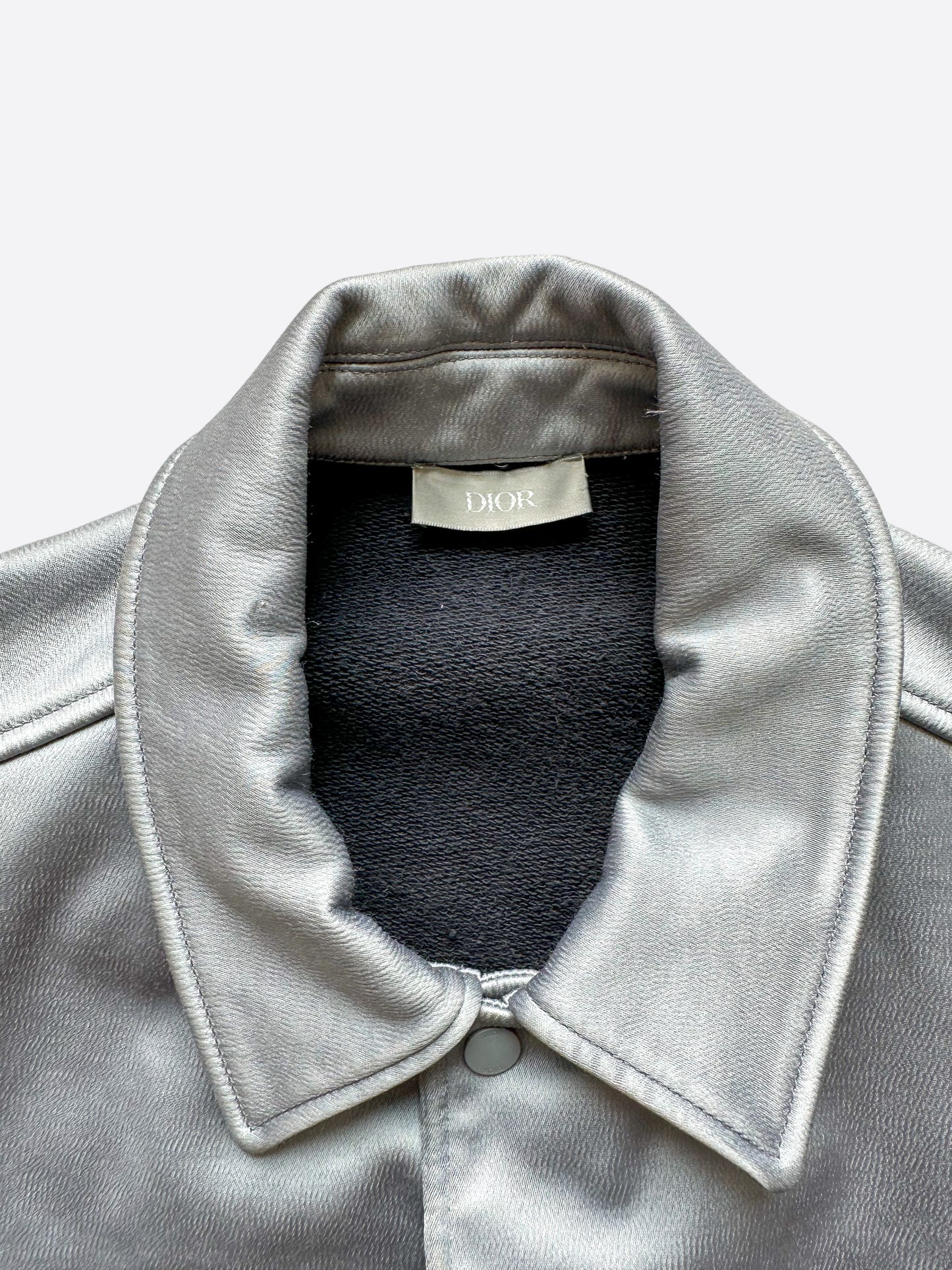 Dior Daniel Arsham Satin Logo Bomber Jacket