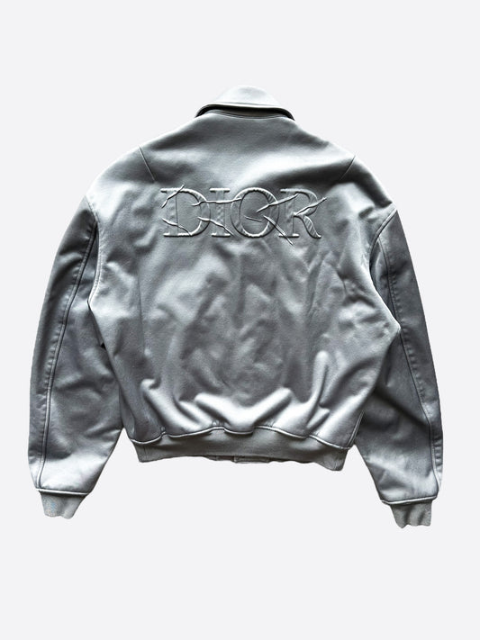 Dior Daniel Arsham Satin Logo Bomber Jacket