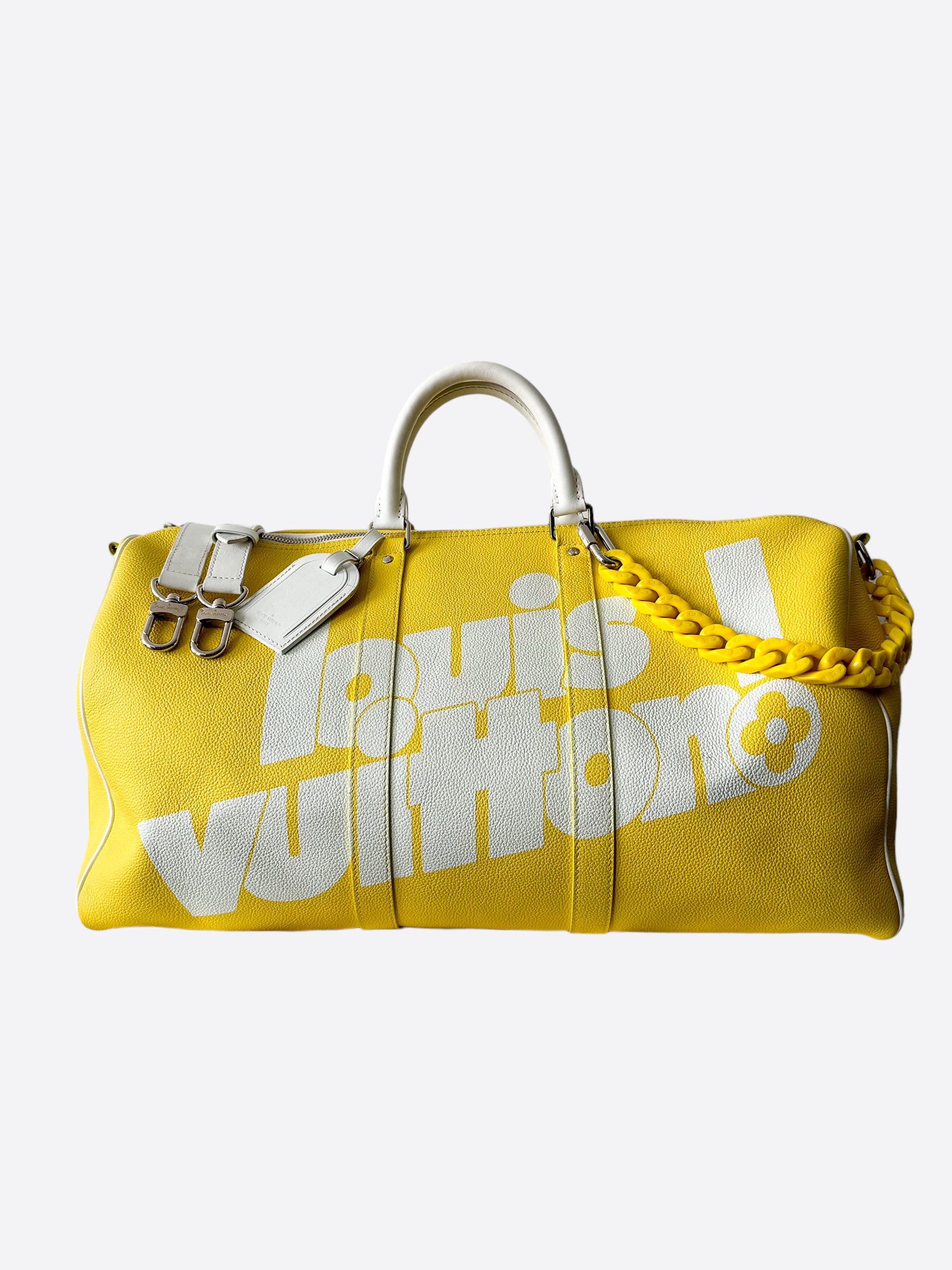 Louis Vuitton Yellow Everyday Logo Keepall 50 – Savonches