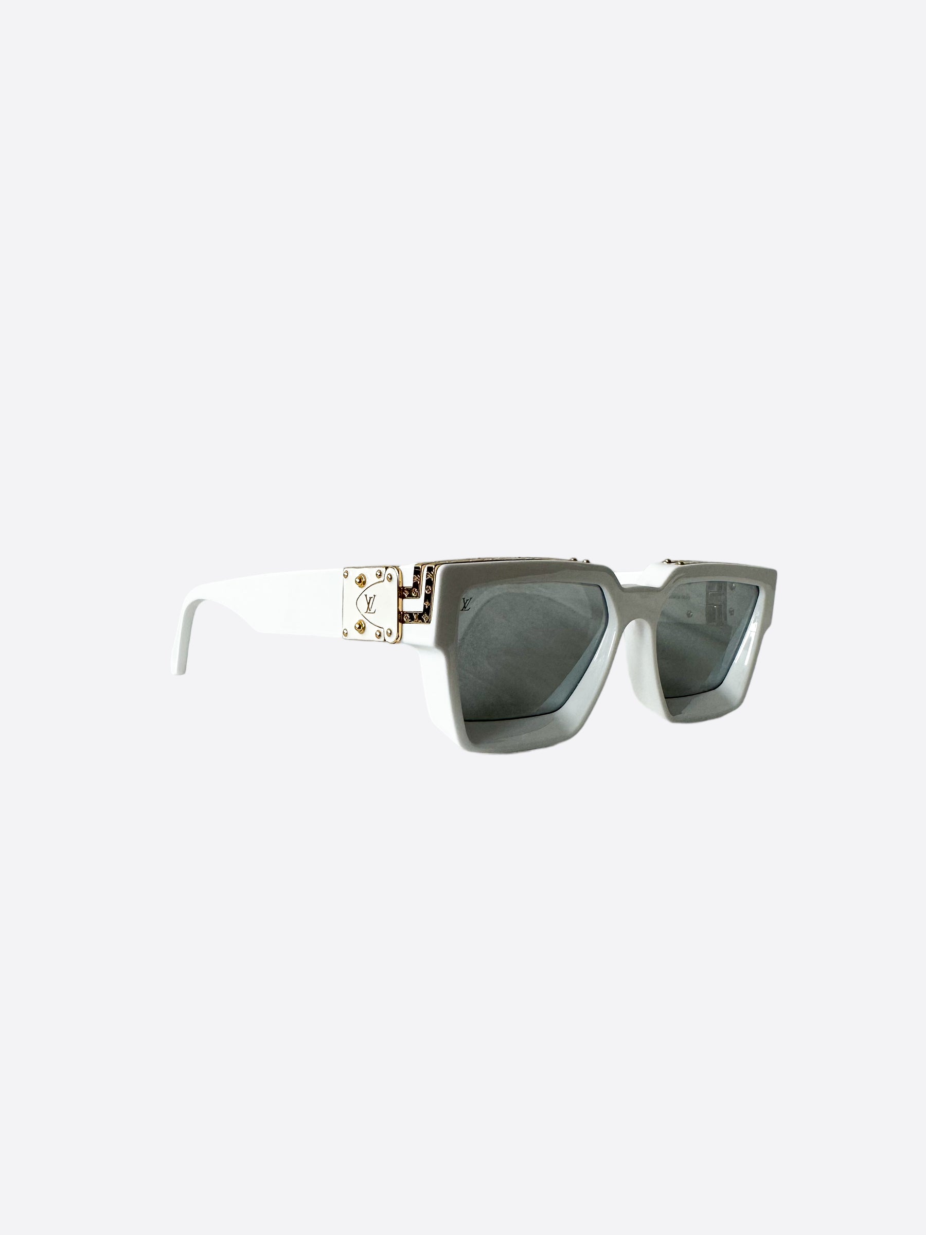 LOUIS VUITTON Acetate 1.1 Millionaires Z1166W Sunglasses White