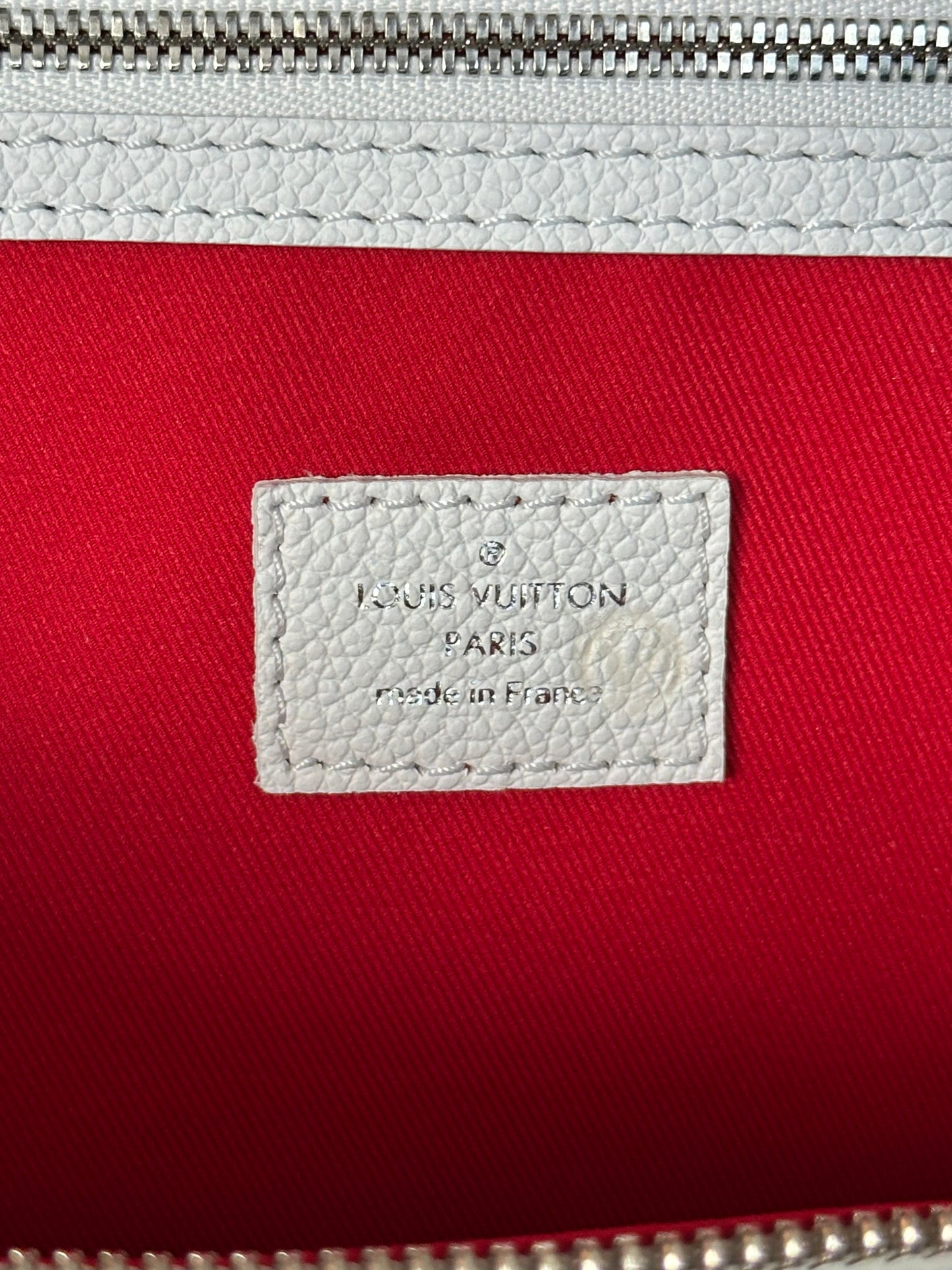 Louis Vuitton White Damier Spray Keepall 50