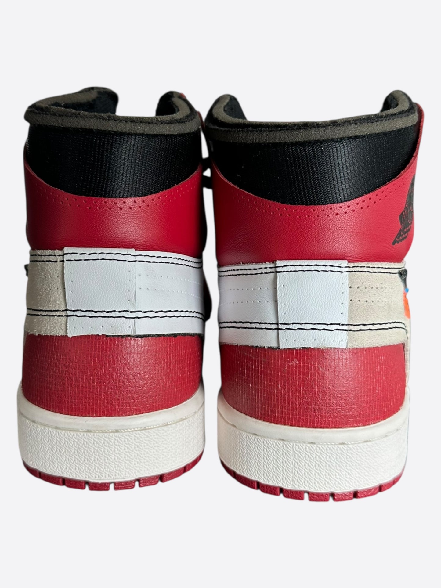 Nike Off-White Red Chicago Jordan 1 Hightop Sneakers