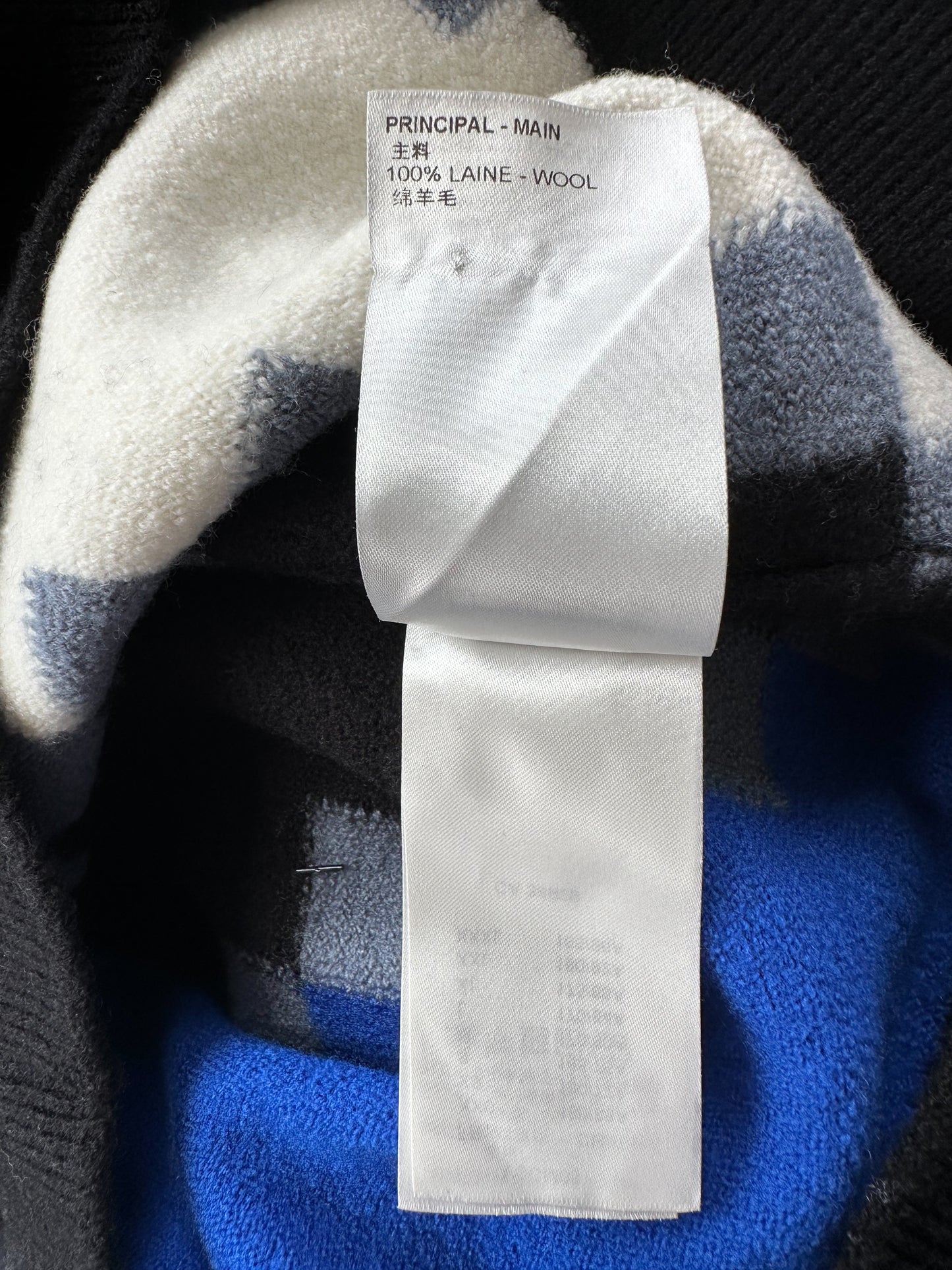 Louis Vuitton Black Pixel Logo Knit Sweater