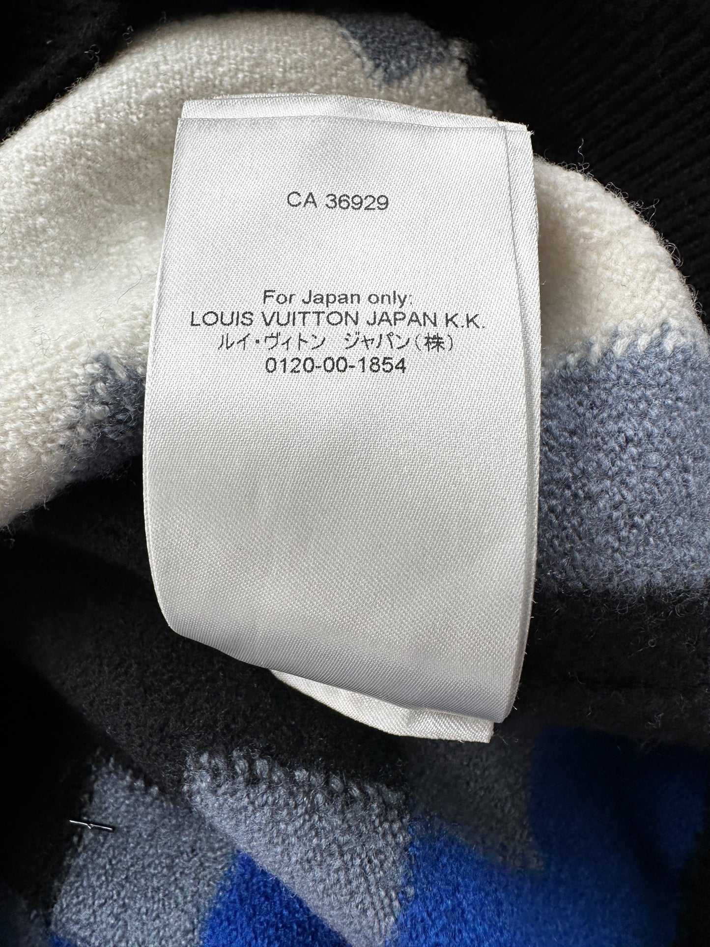 Louis Vuitton Black Pixel Logo Knit Sweater