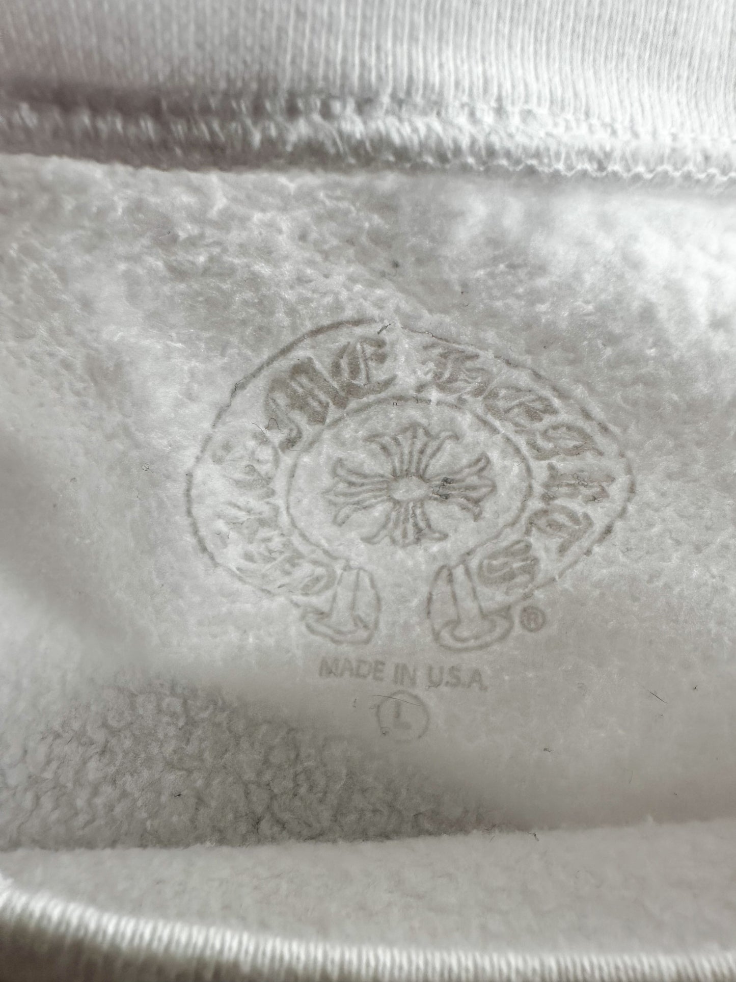 Chrome Hearts White & Black Horseshoe Logo Sweater