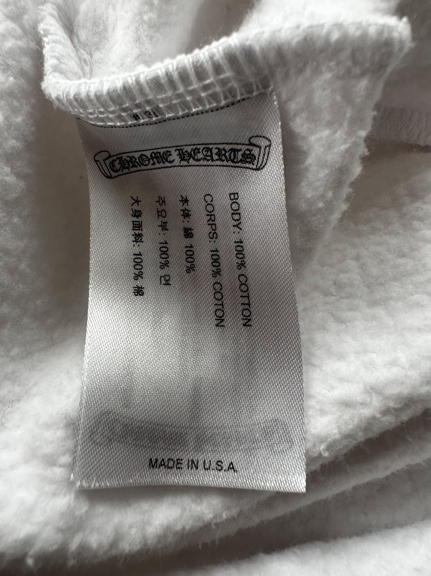 Chrome Hearts White & Black Horseshoe Logo Sweater