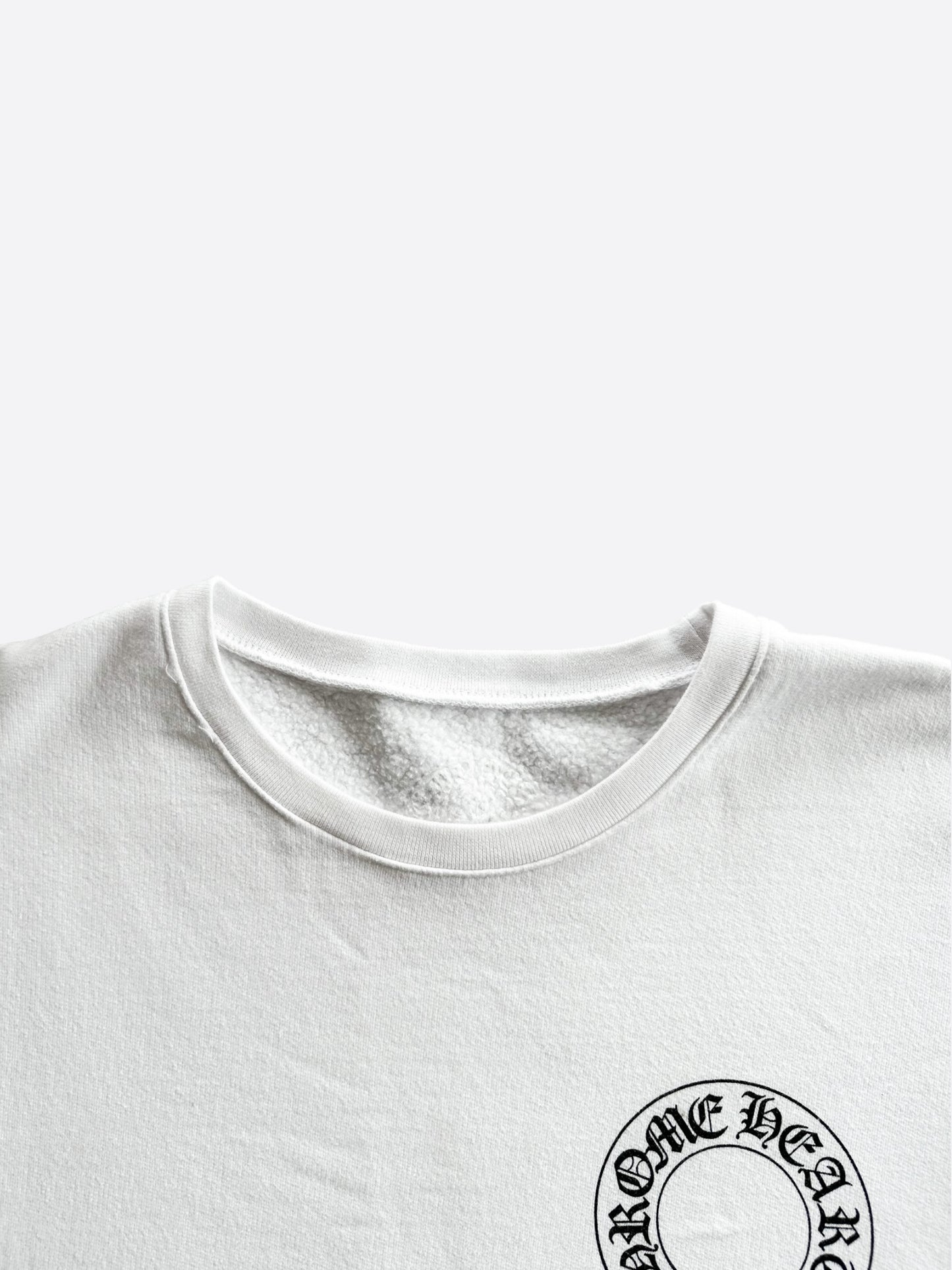 Chrome Hearts White & Black Horseshoe Logo Sweater