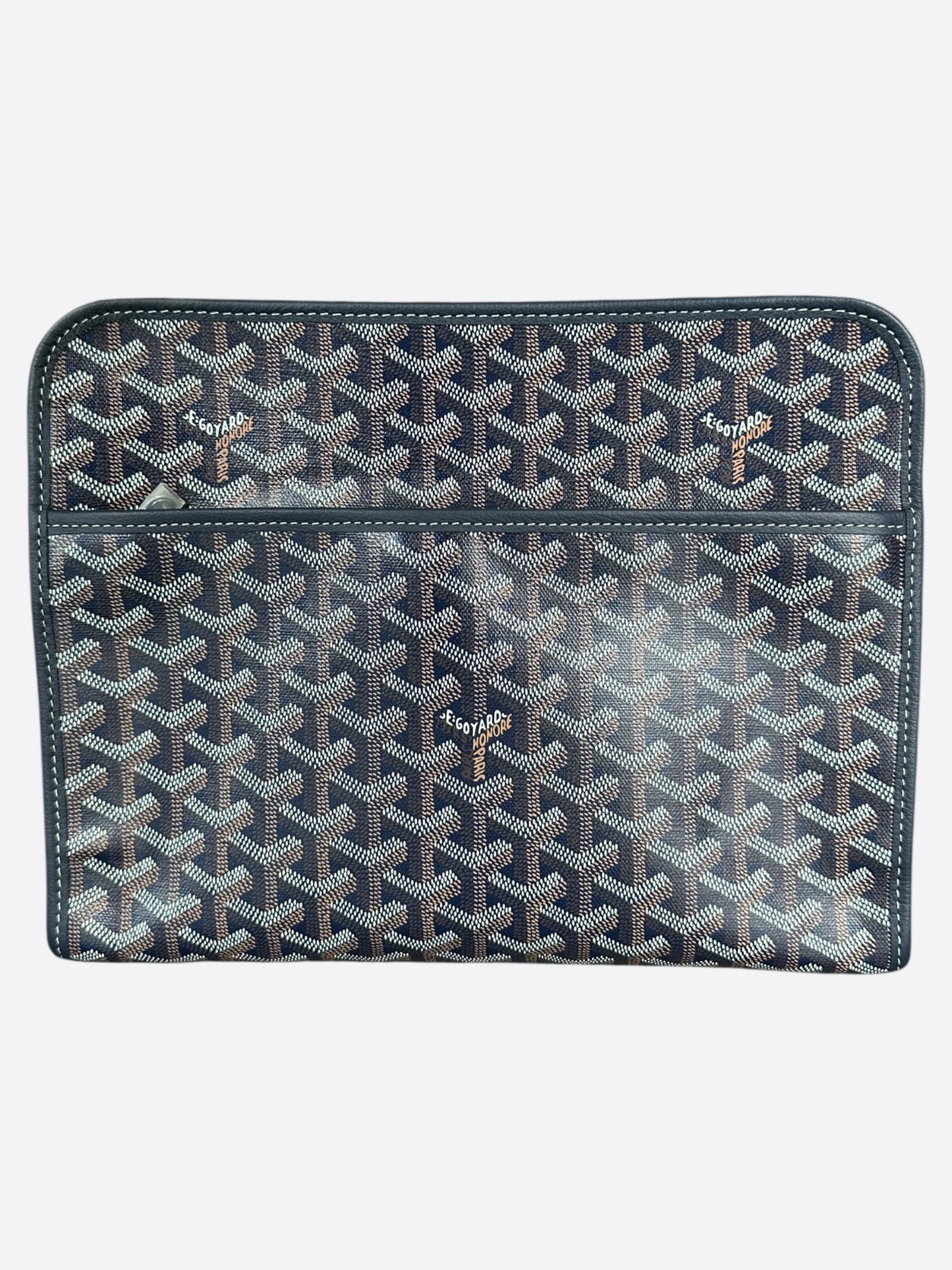 Goyard Navy Jouvence GM Toiletry Bag