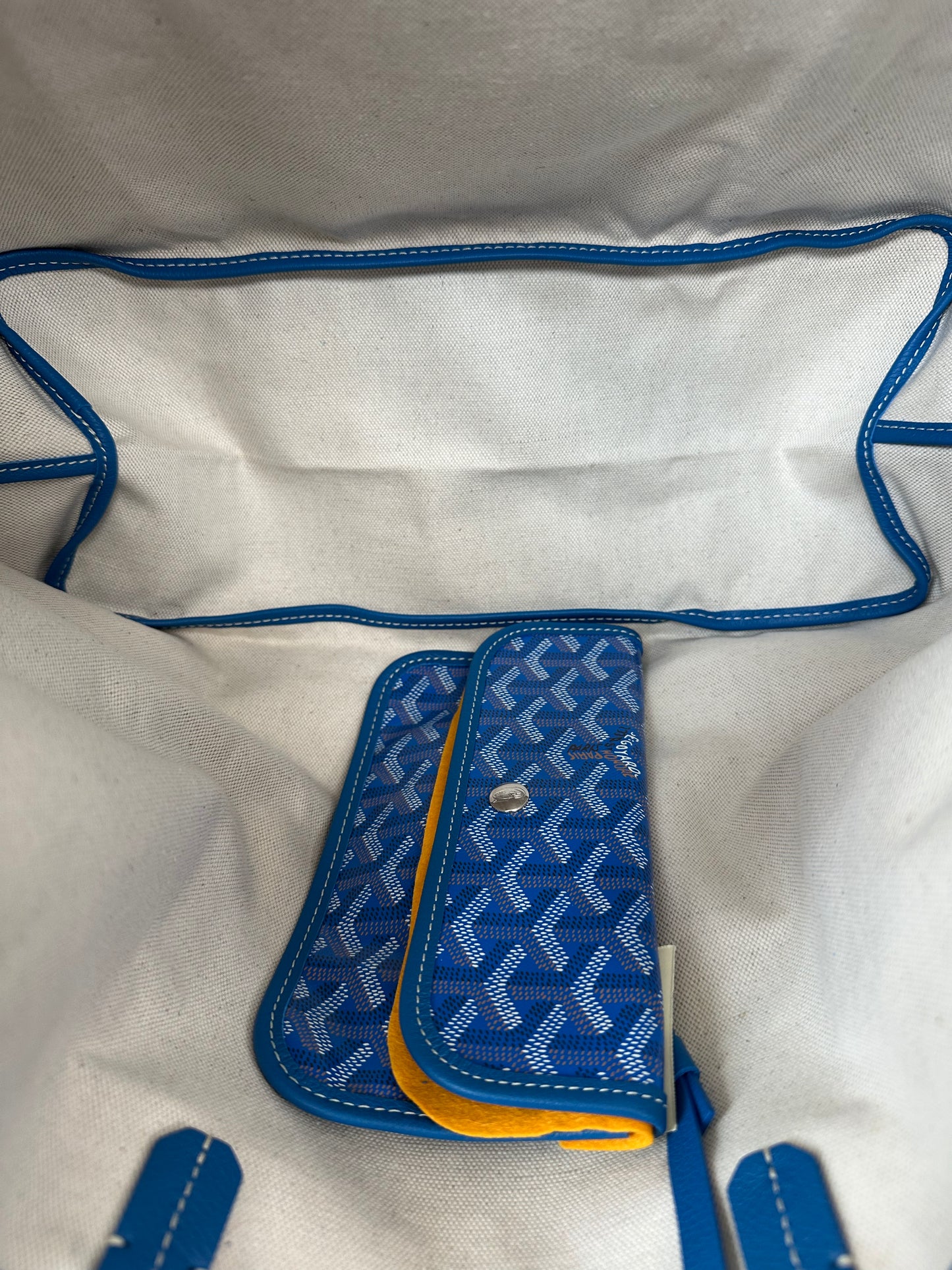 Goyard Blue St. Louis Tote Bag