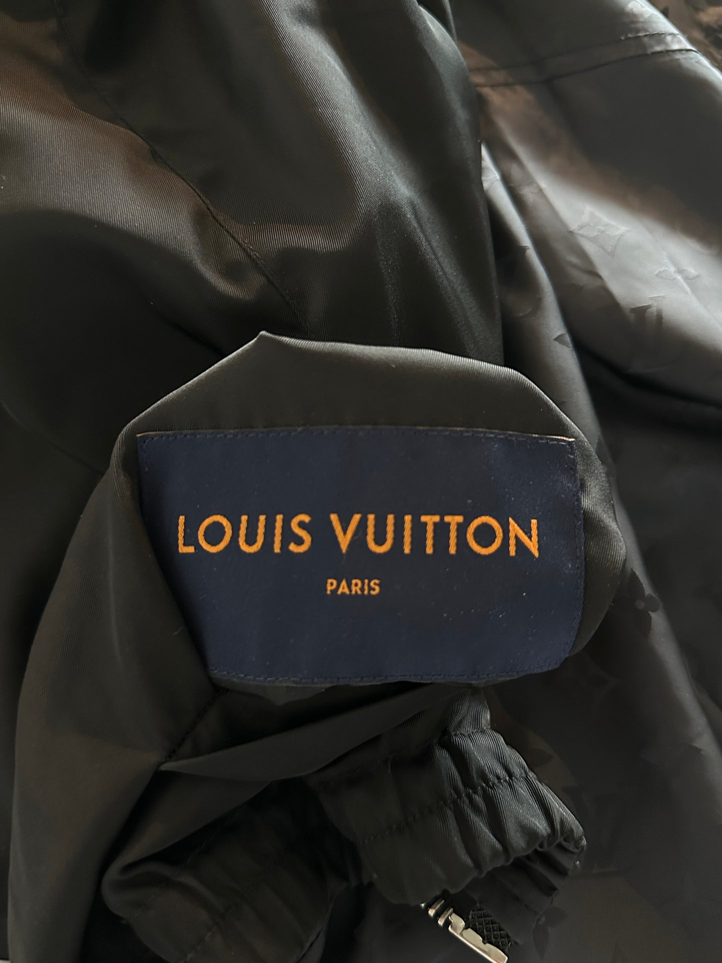 Louis Vuitton Black Monogram Reversible Windbreaker