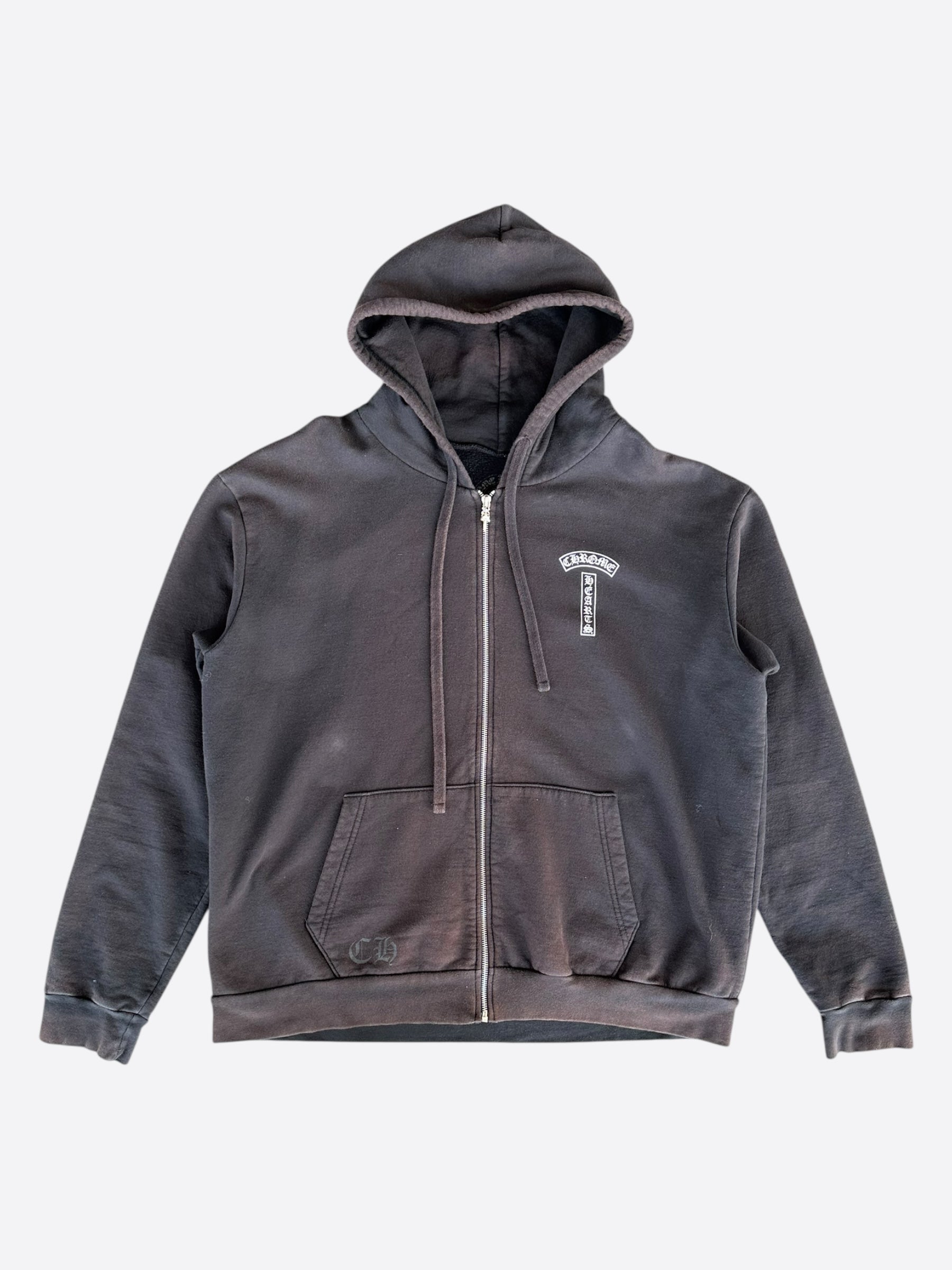 トップス CHROME HEARTS Chrome Hearts Multi-Color Cross Logo Zip Up Hoodie - SRM