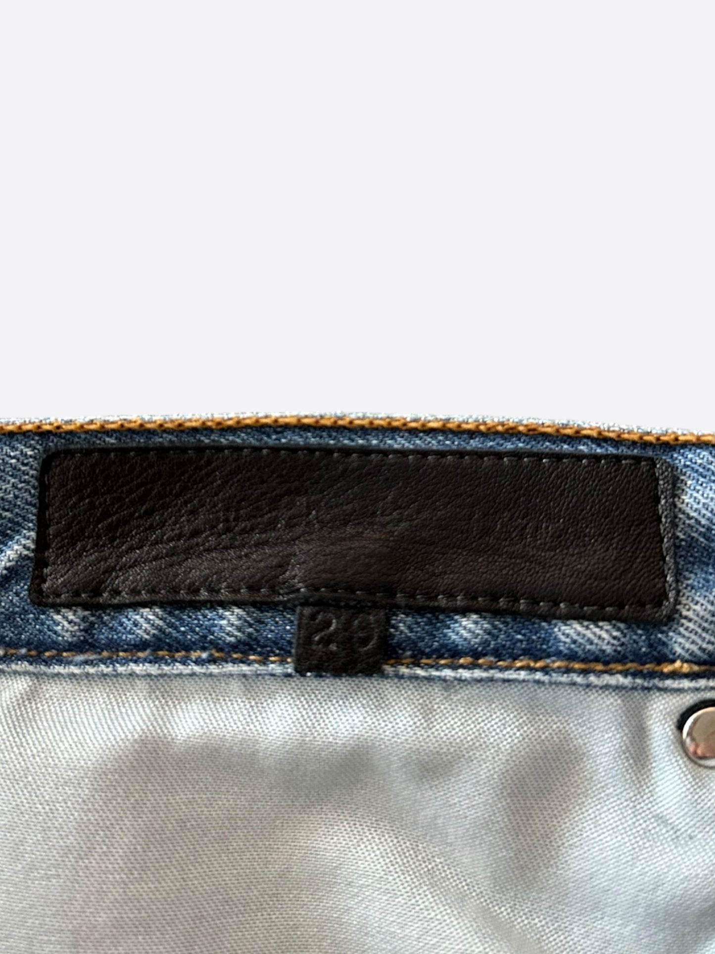 Chrome Hearts Blue & Camo Star Patch Jeans