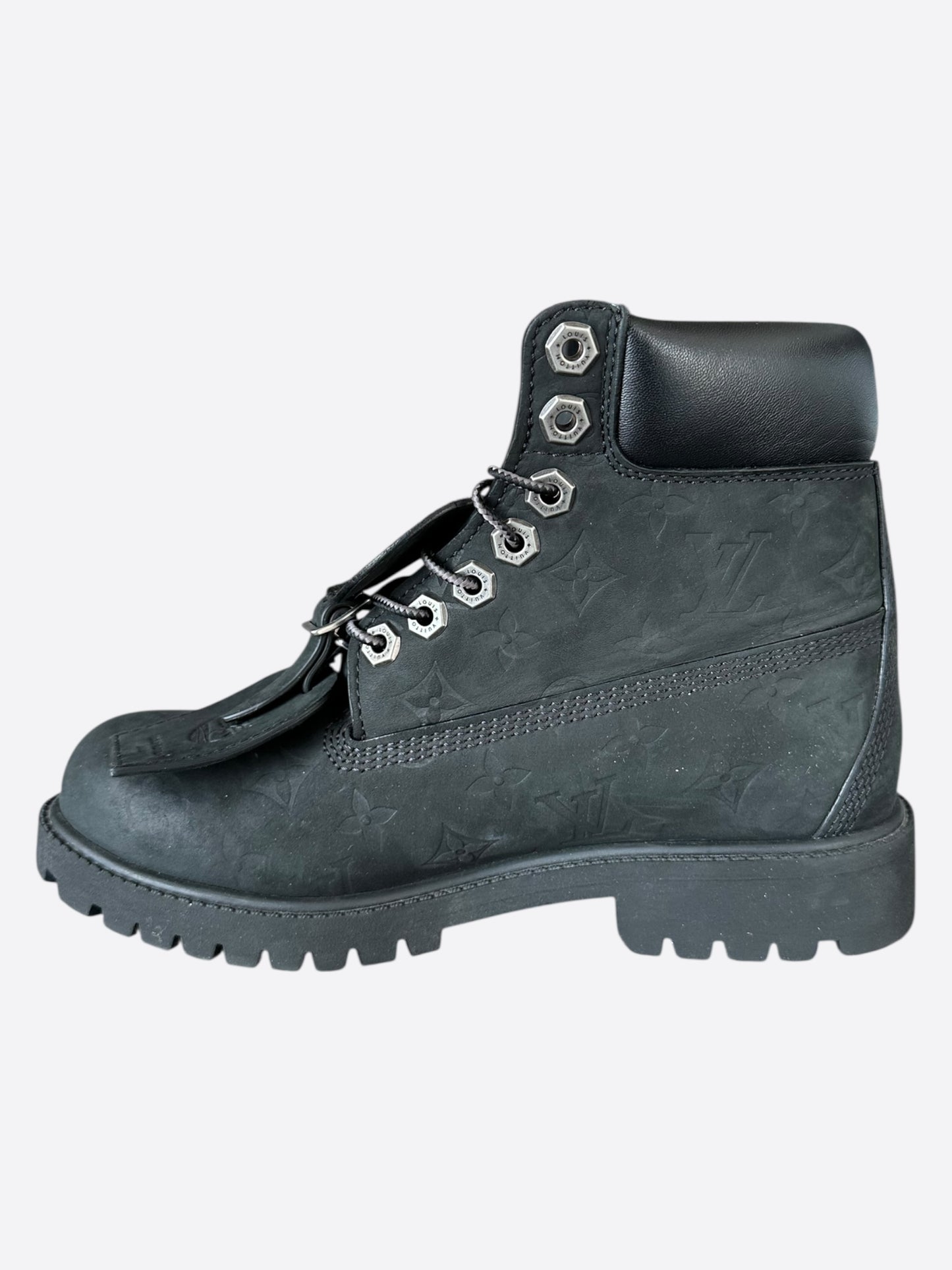 Louis Vuitton Timberland Black Monogram Boots