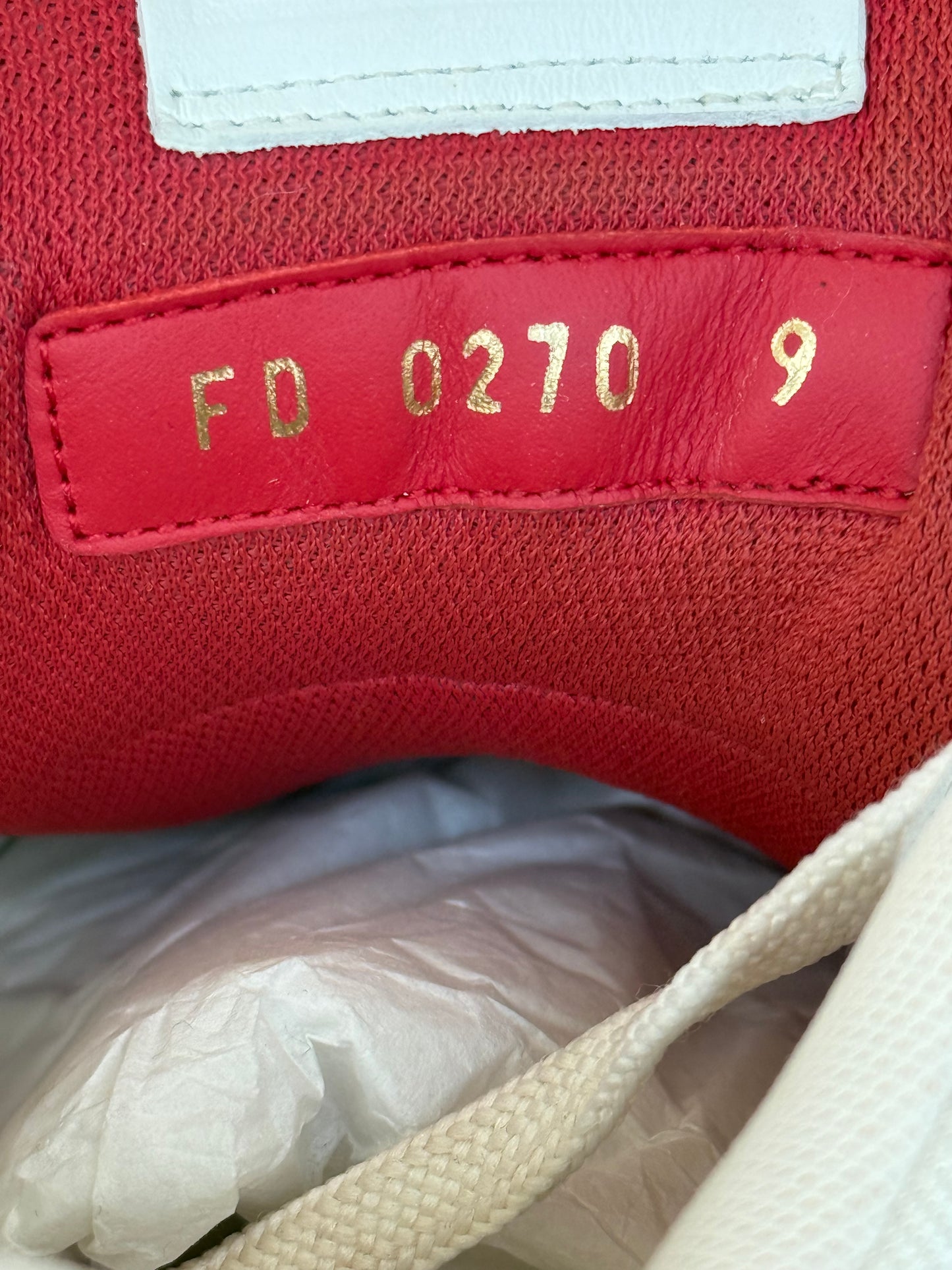 Louis Vuitton White & Blue Logo Mid Top Trainers