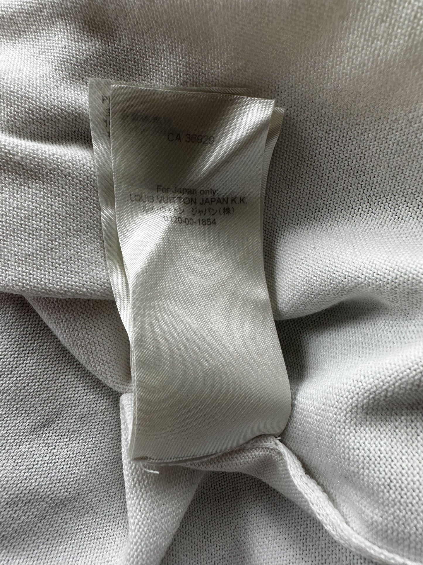 Louis Vuitton White LVM Graphic Intarsia T-Shirt