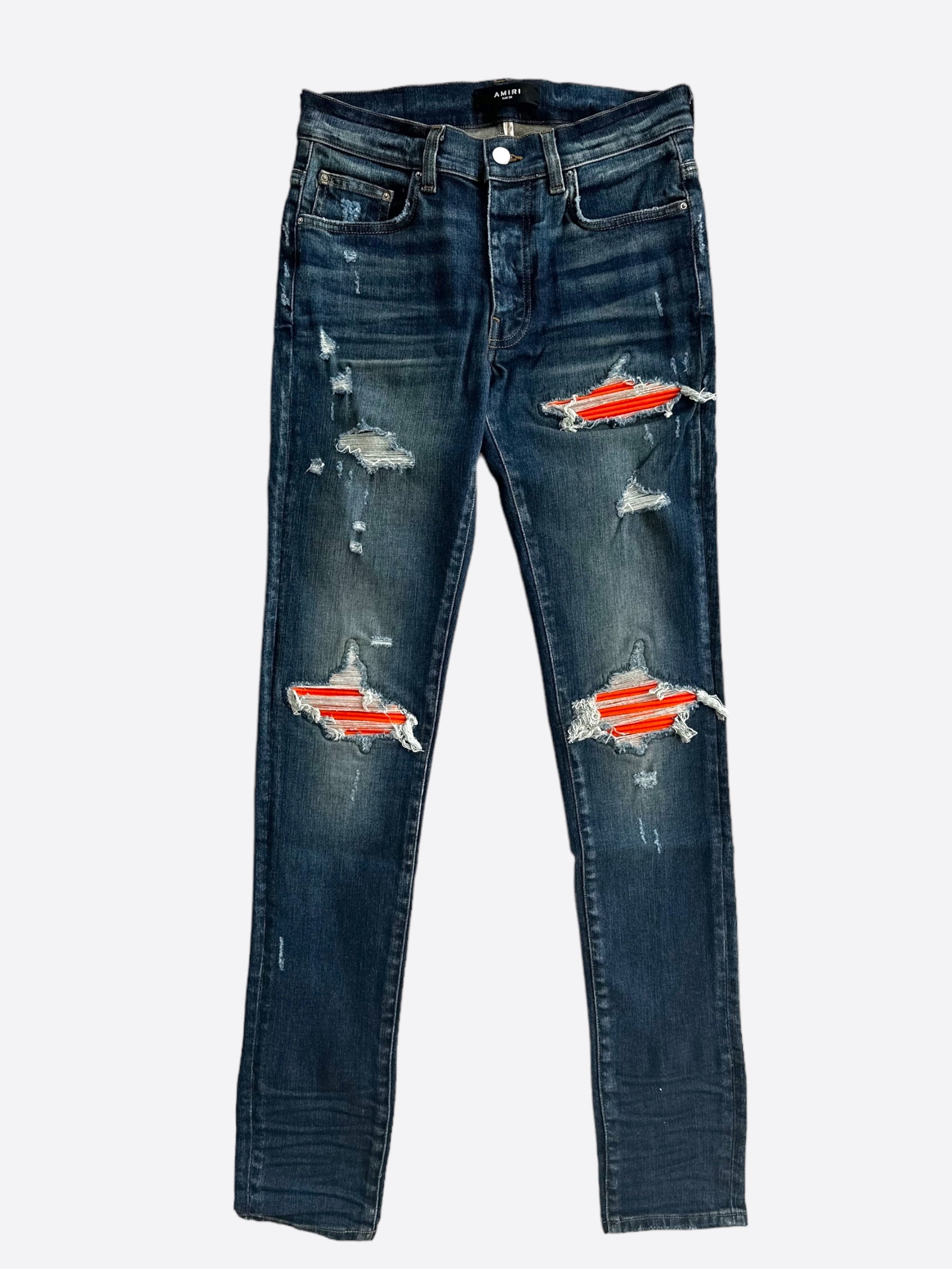 Amiri Blue Orange MX1 Jeans – Savonches - Main Image