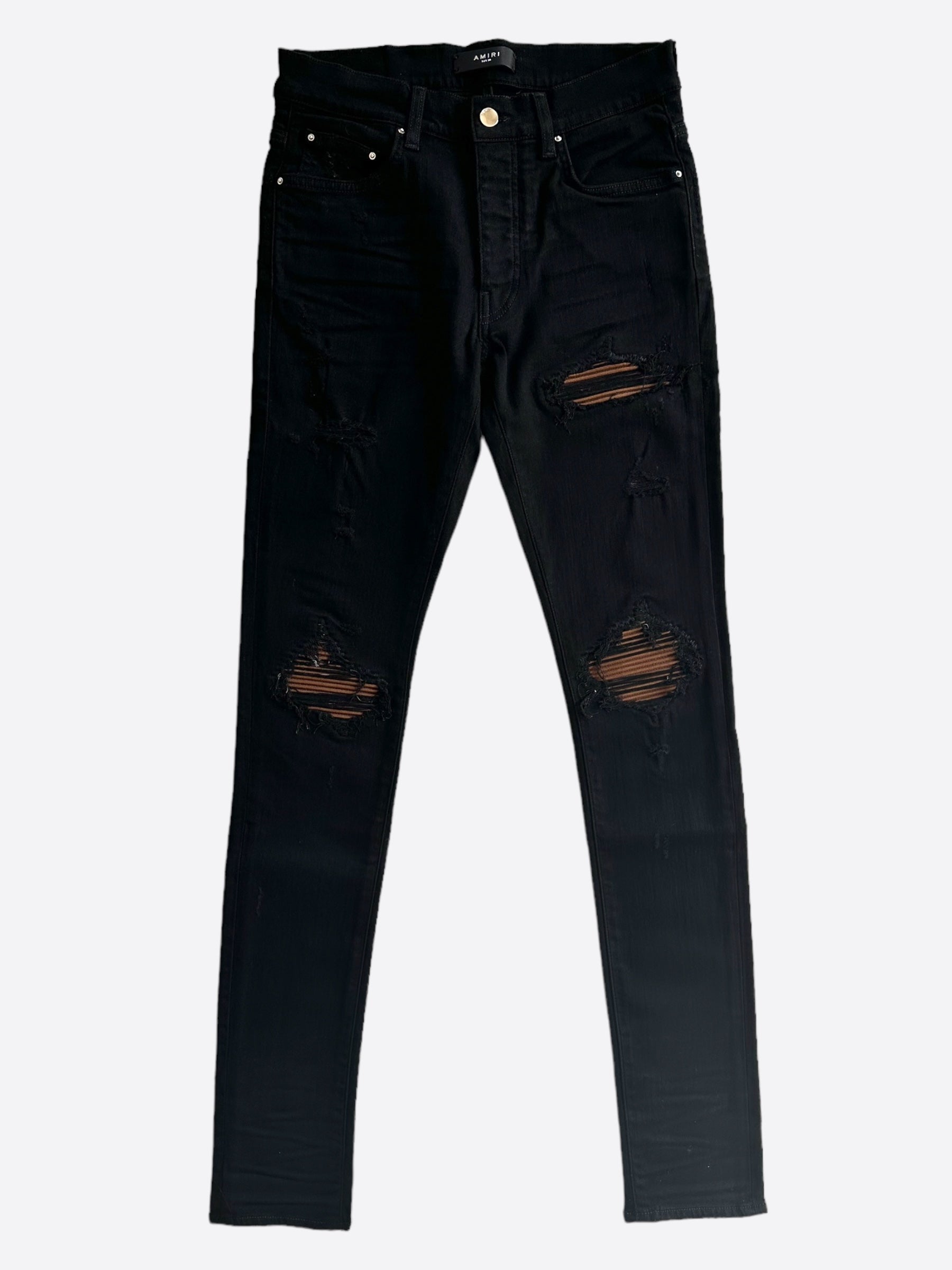 Amiri Black Brown MX1 Jeans – Savonches - Main Image