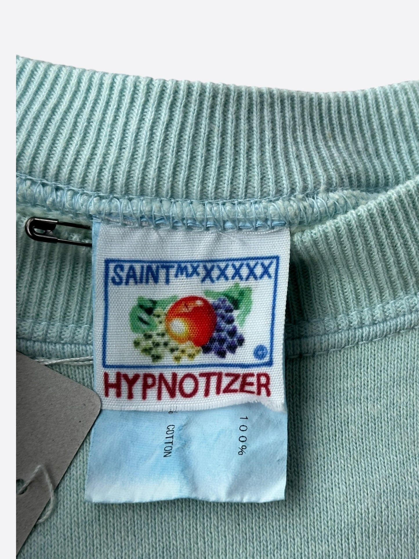 Saint Michael Light Blue Jesus & Lamb Of God Sweater
