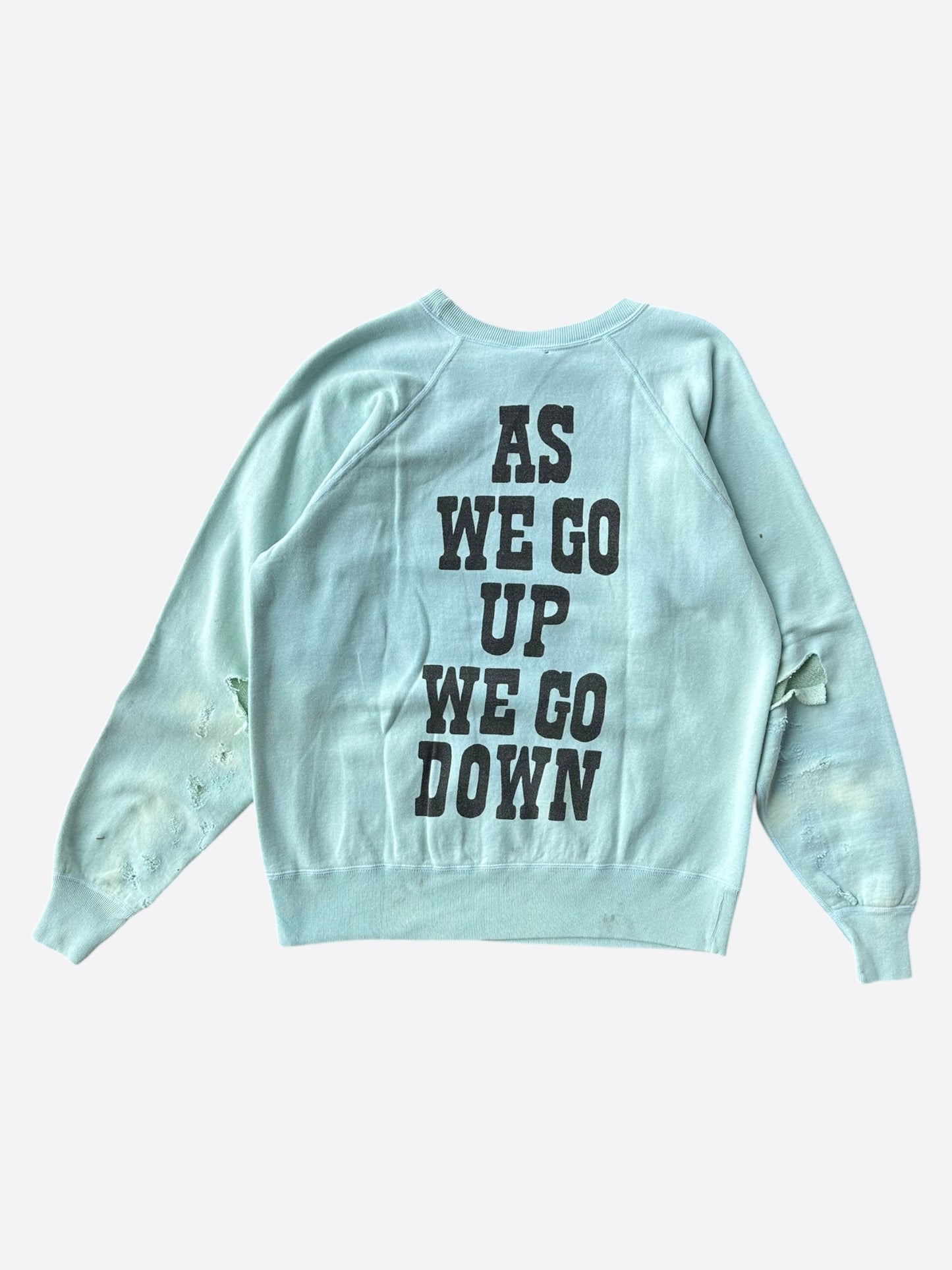 Saint Michael Light Blue Jesus & Lamb Of God Sweater