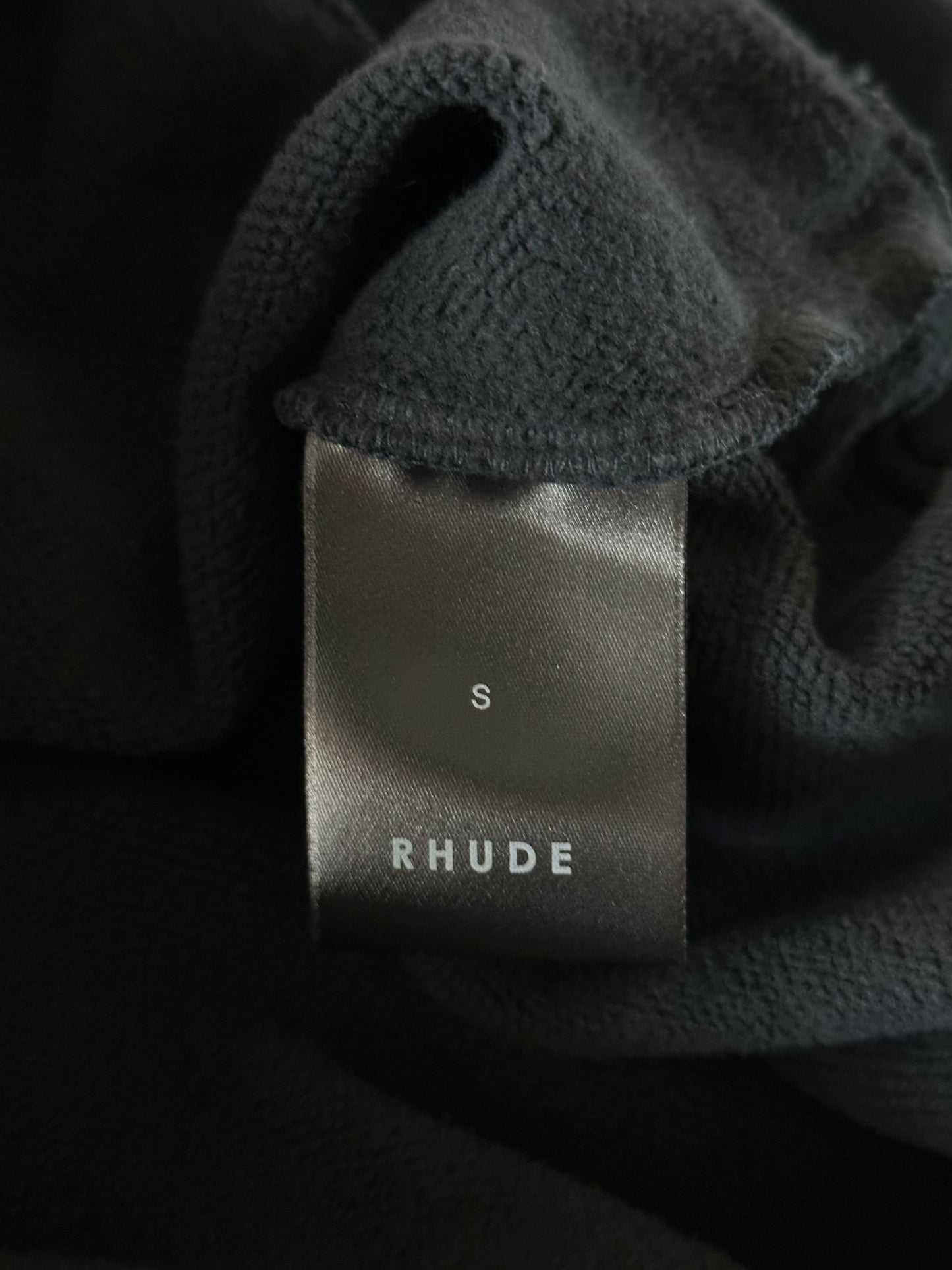 Rhude Black Desert Valley Cropped Hoodie