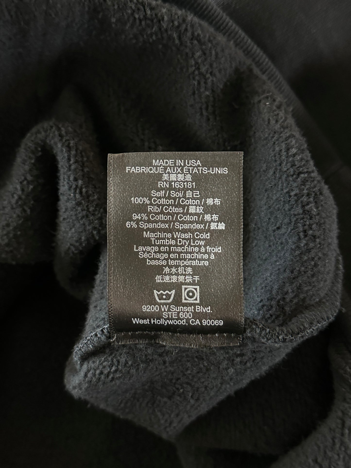 Rhude Vintage Black Awakening Hoodie