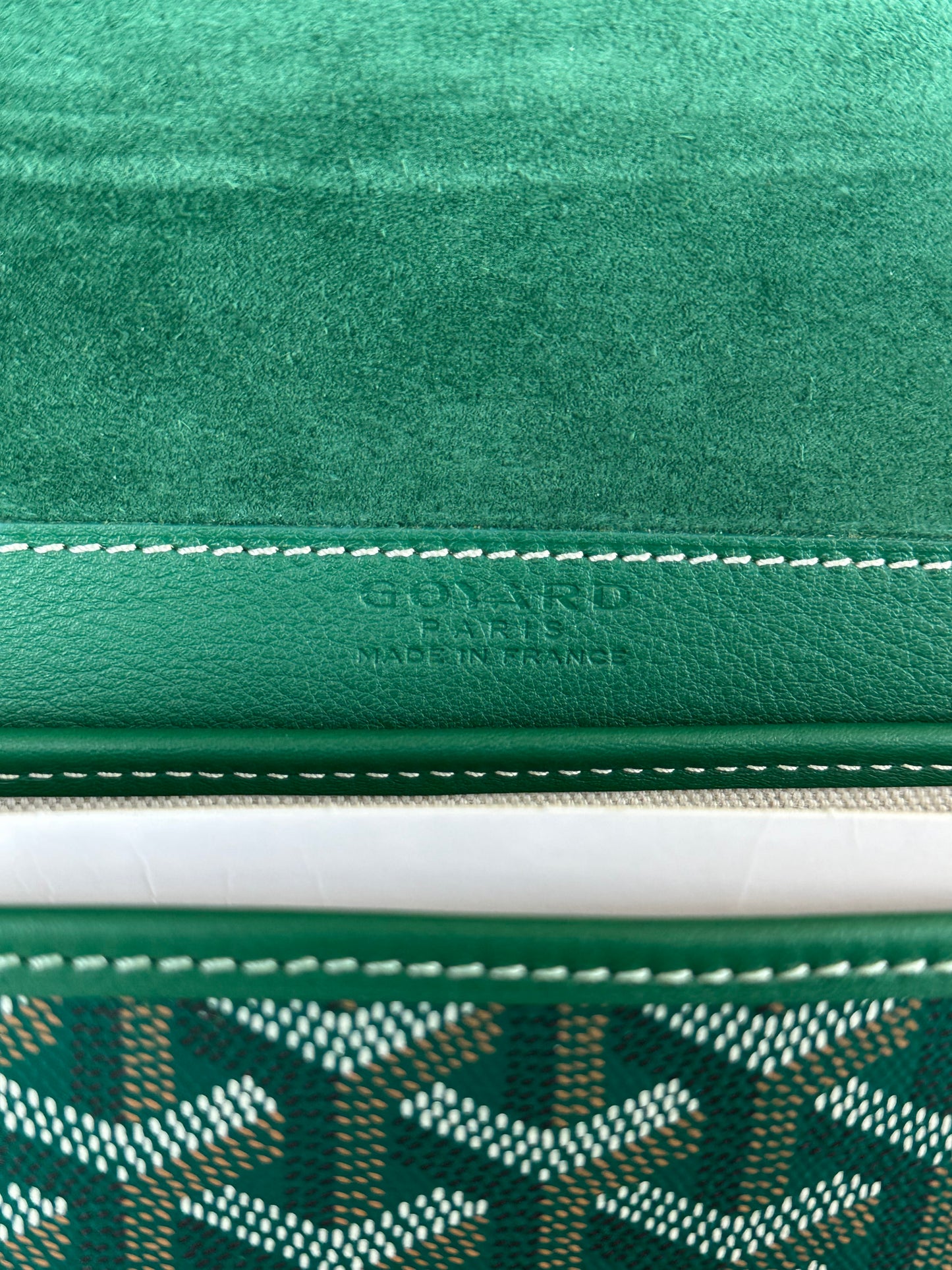 Goyard Green Coursier Messenger Bag