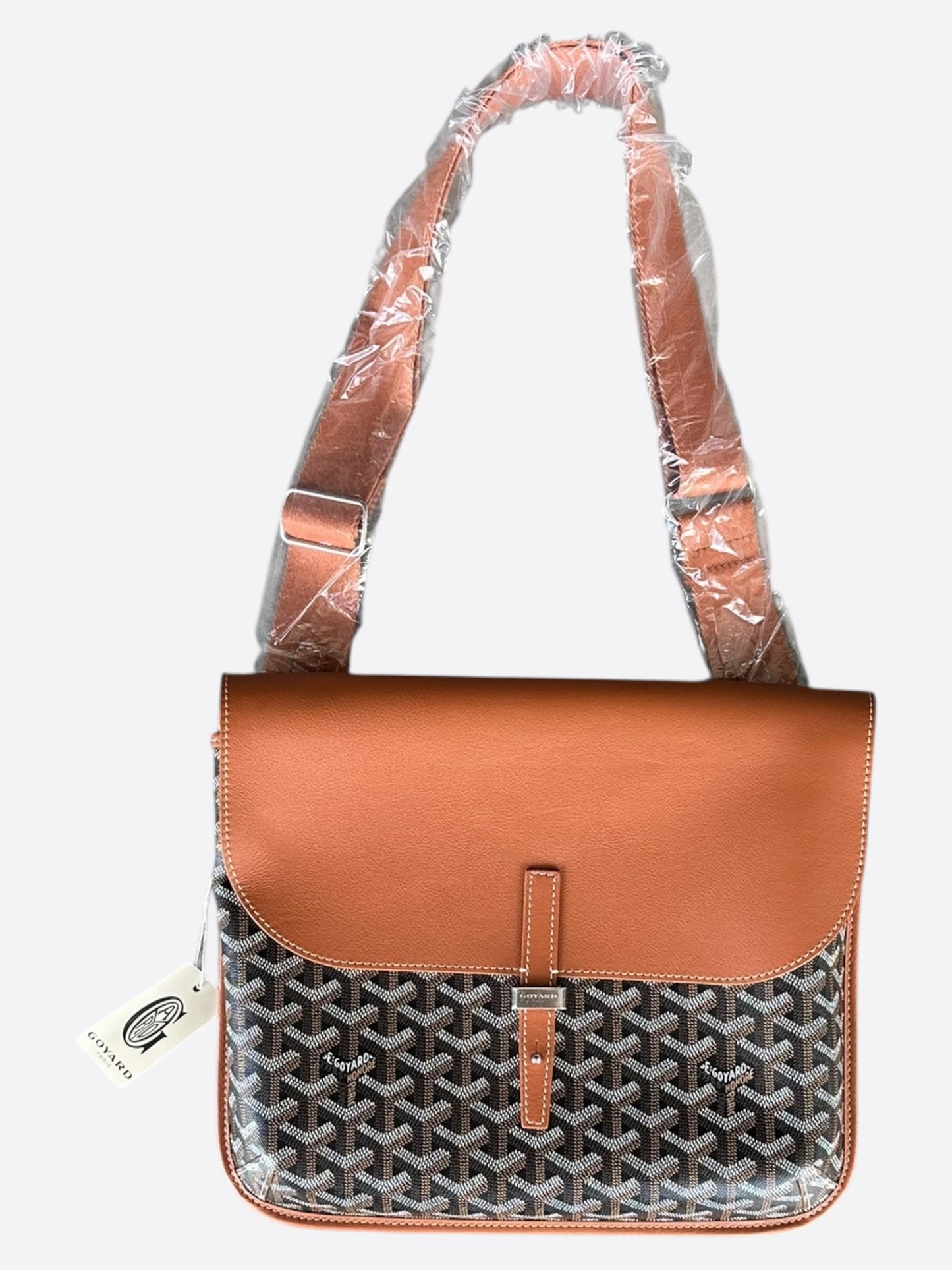 Goyard Black & Brown Coursier Messenger Bag