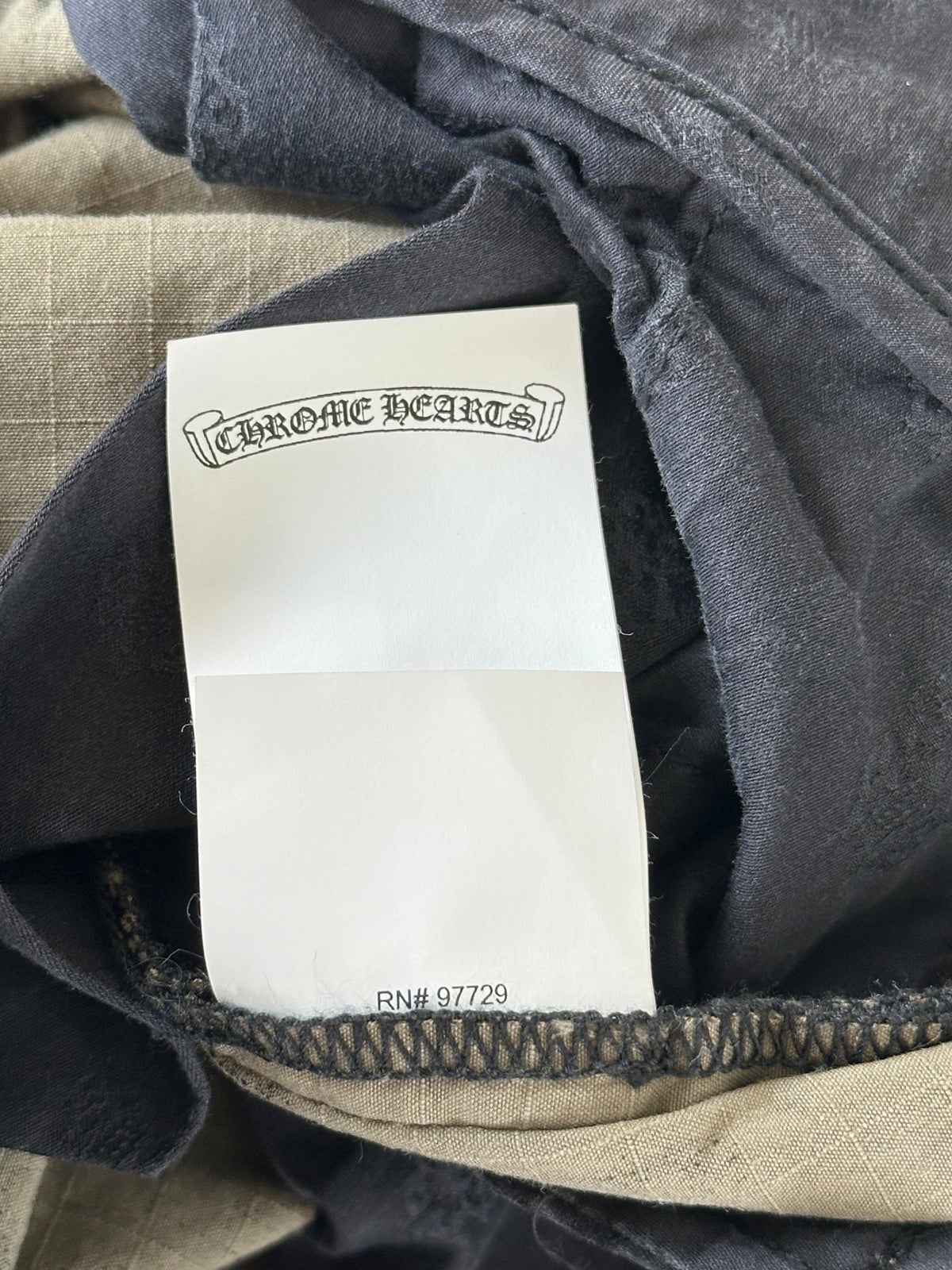 Chrome Hearts Green Camouflage Cross Patch Cargo Pants