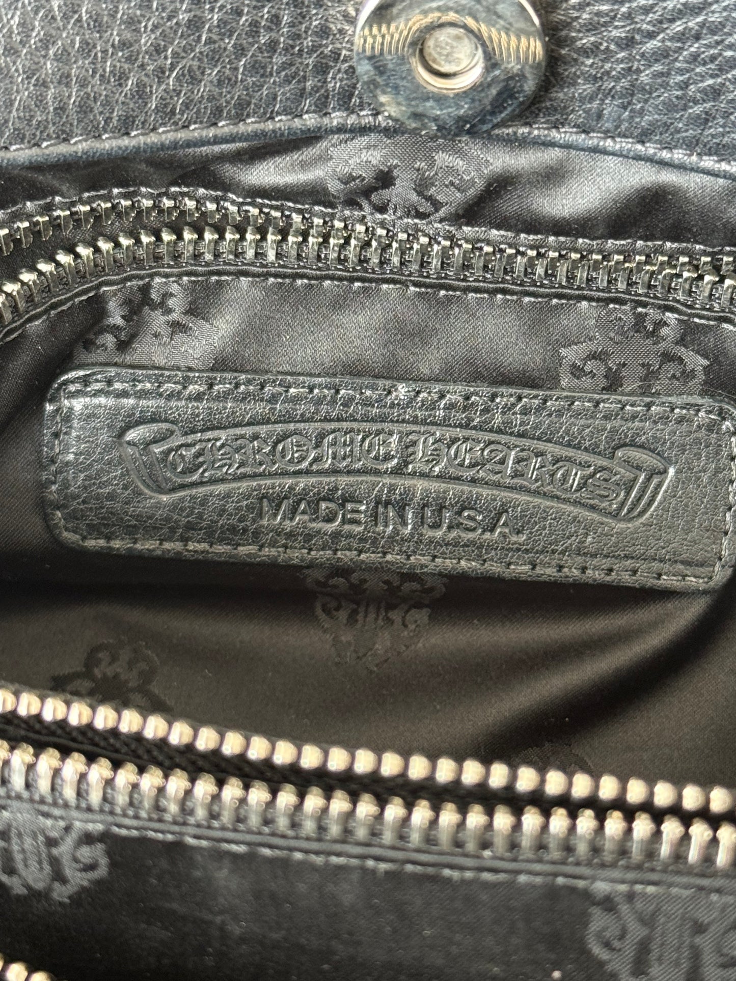 Chrome Hearts Black Mini Tote Bag
