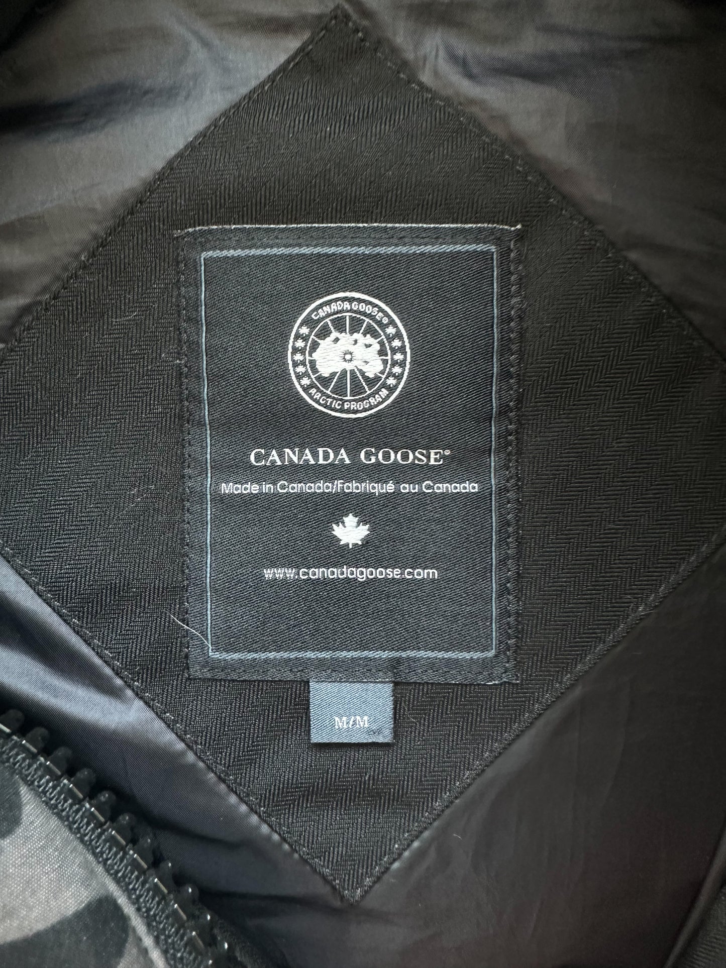 Canada Goose Black Herringbone Black Label Men's Jacket