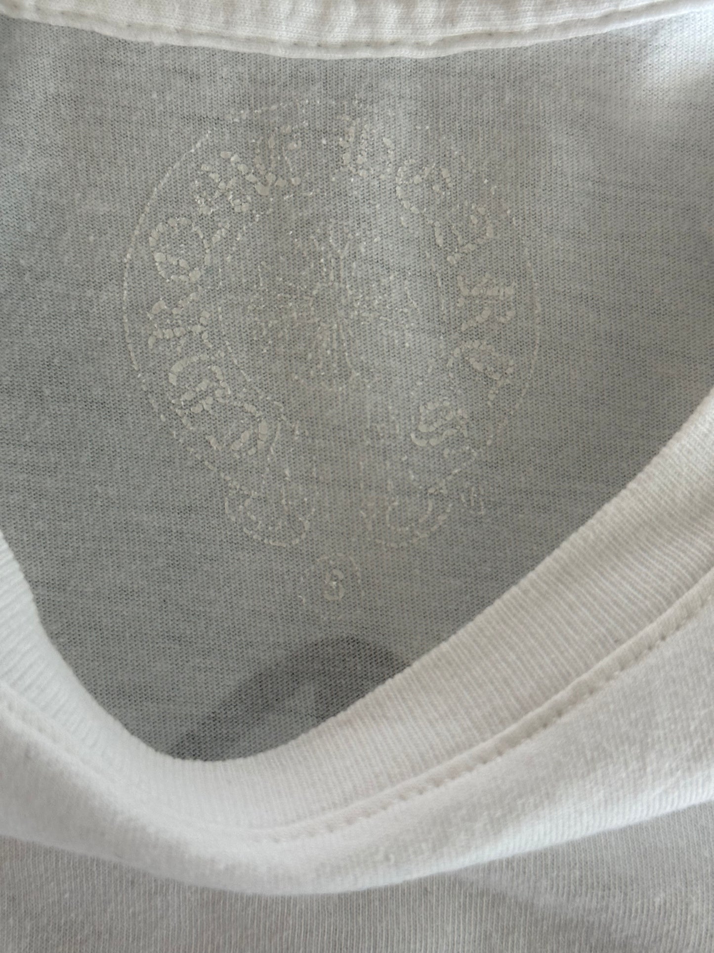 Chrome Hearts White & Black Honolulu Exclusive Jumbo Floral Cross T-Shirt