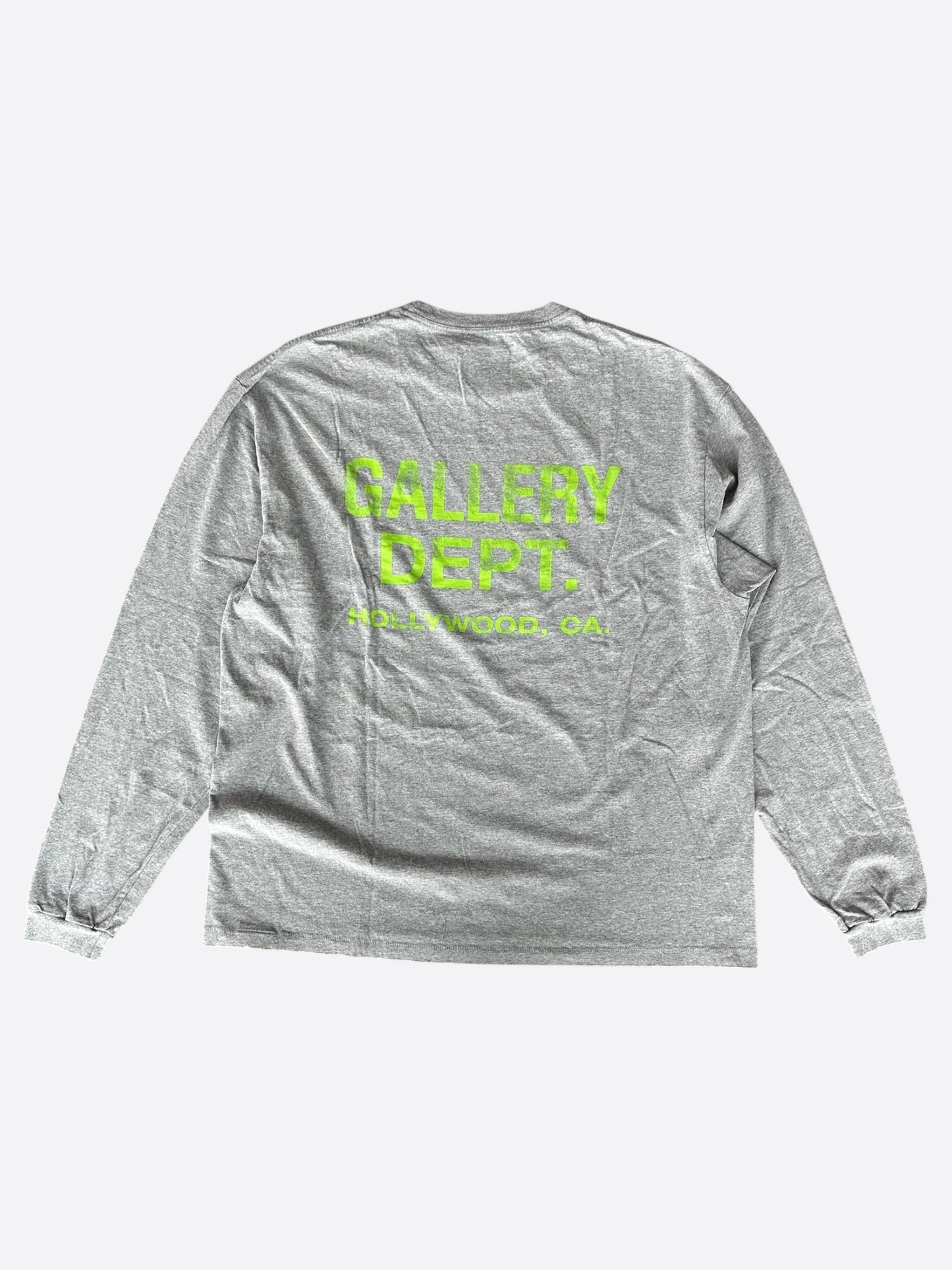 Gallery Dept Grey & Green Souvenir Logo Longsleeve T-Shirt