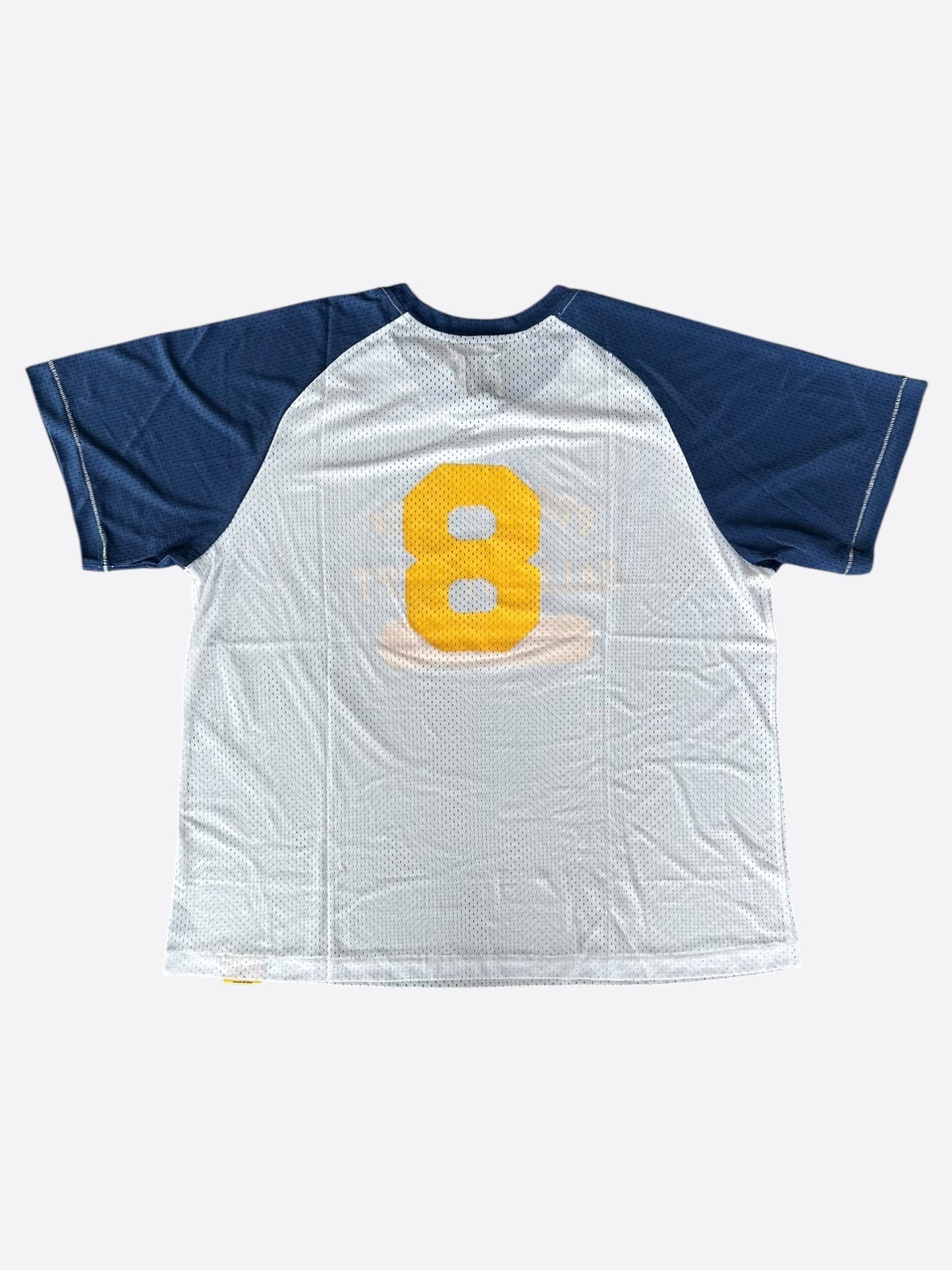 Gallery Dept White & Blue Jr High Mesh Jersey