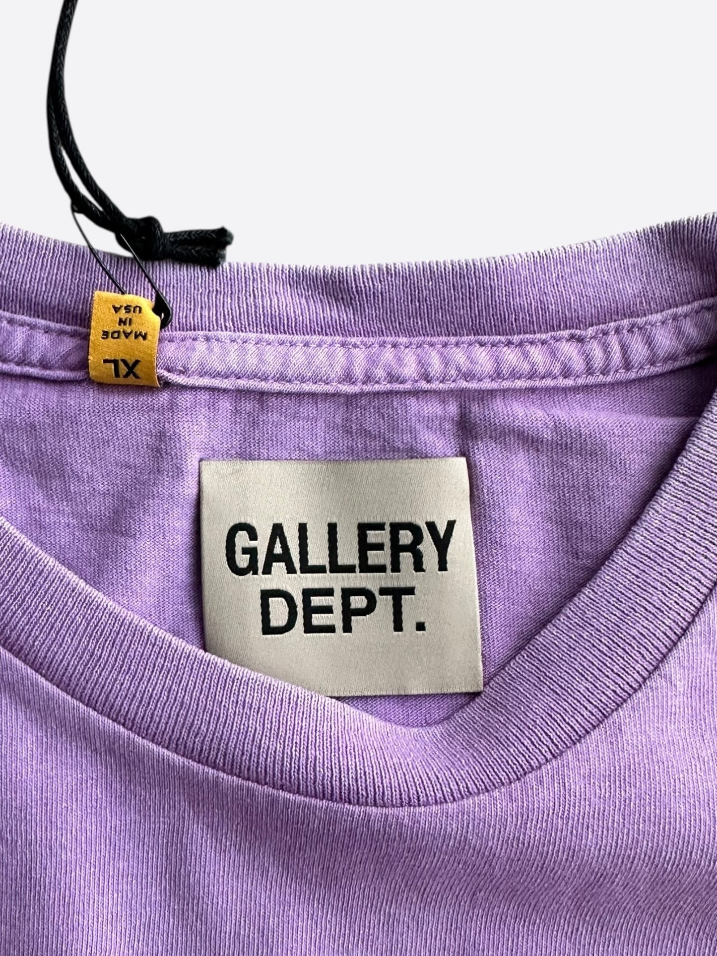 Gallery Dept Vintage Purple & White Logo T-Shirt