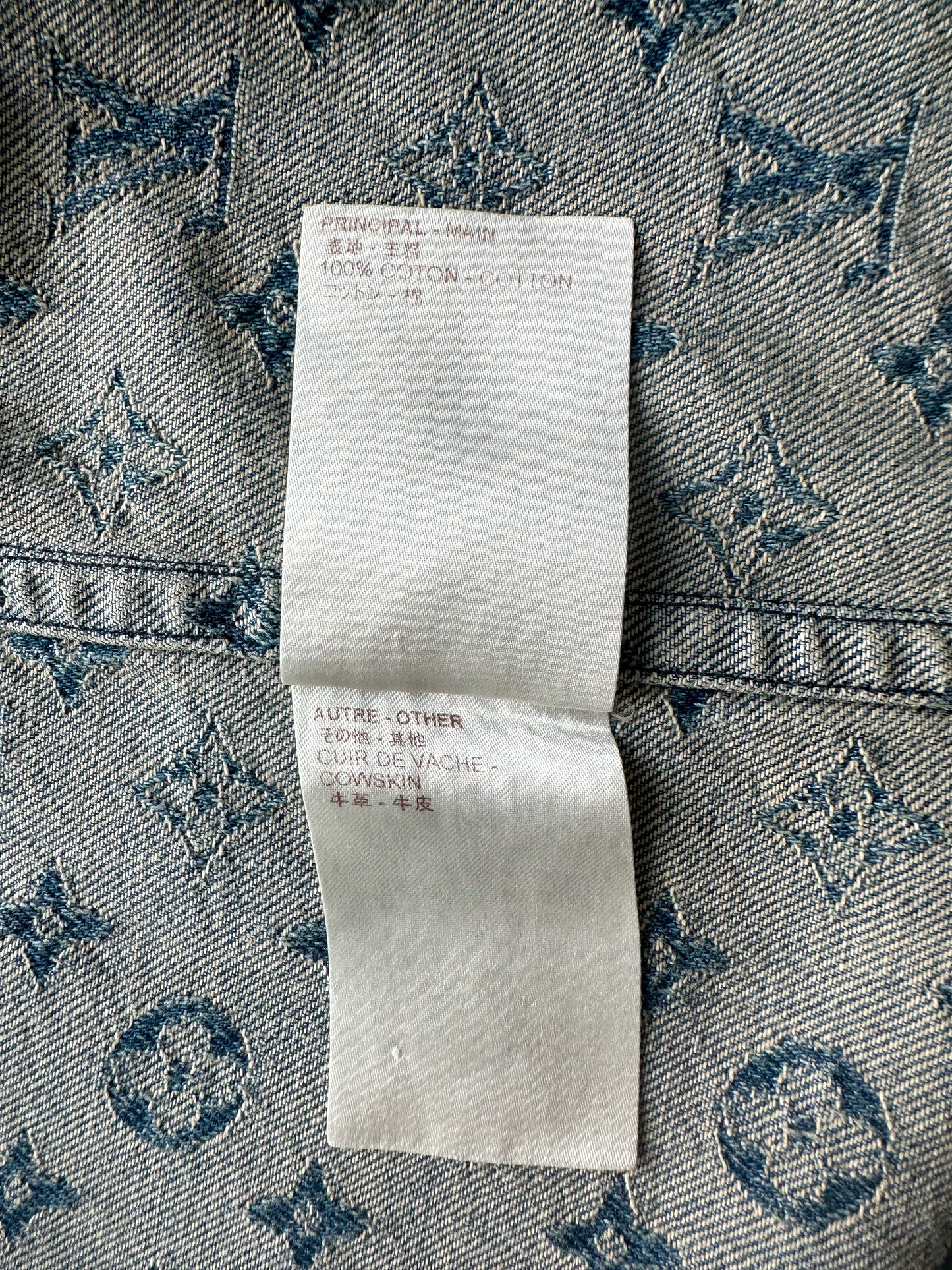 Louis Vuitton Supreme Blue Monogram Baseball Jersey