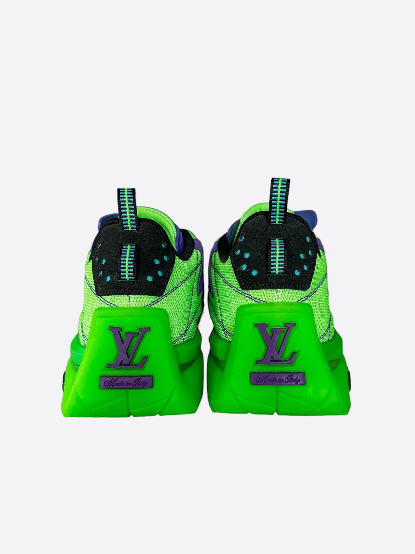 Louis Vuitton Green & Purple 2054 Millenium Trainers