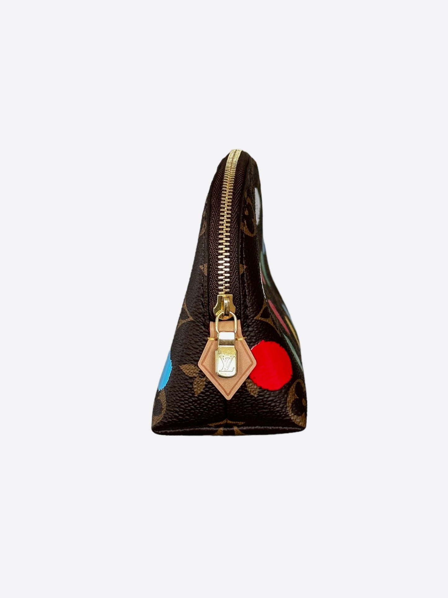 Louis Vuitton Yayoi Kusama Brown Monogram Polka Dot Pochette Cosmétique PM