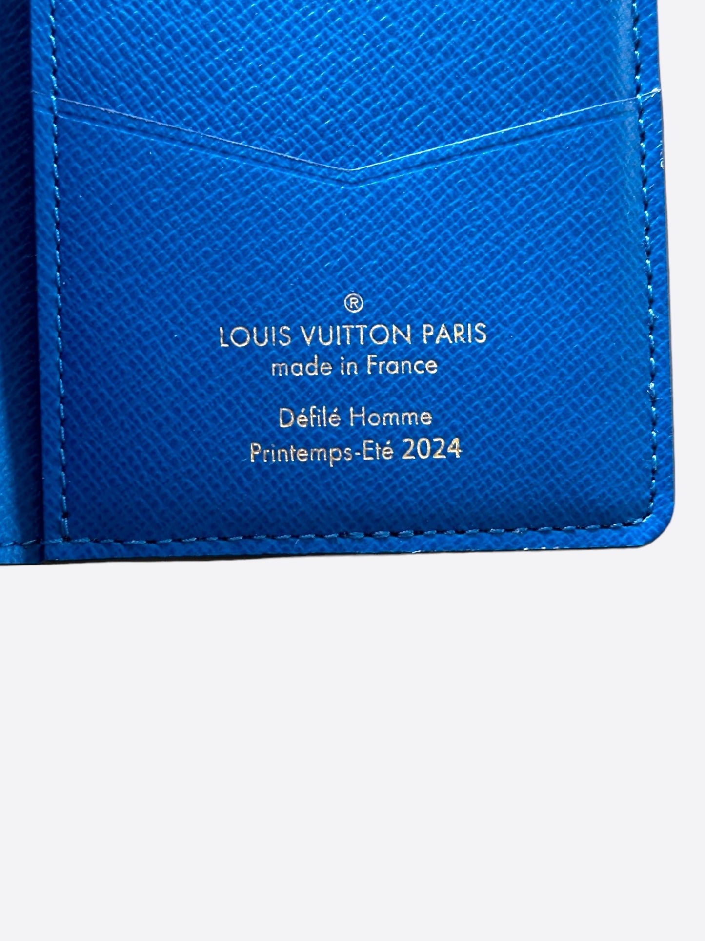 Louis Vuitton Blue & Brown Damier Pocket Organizer