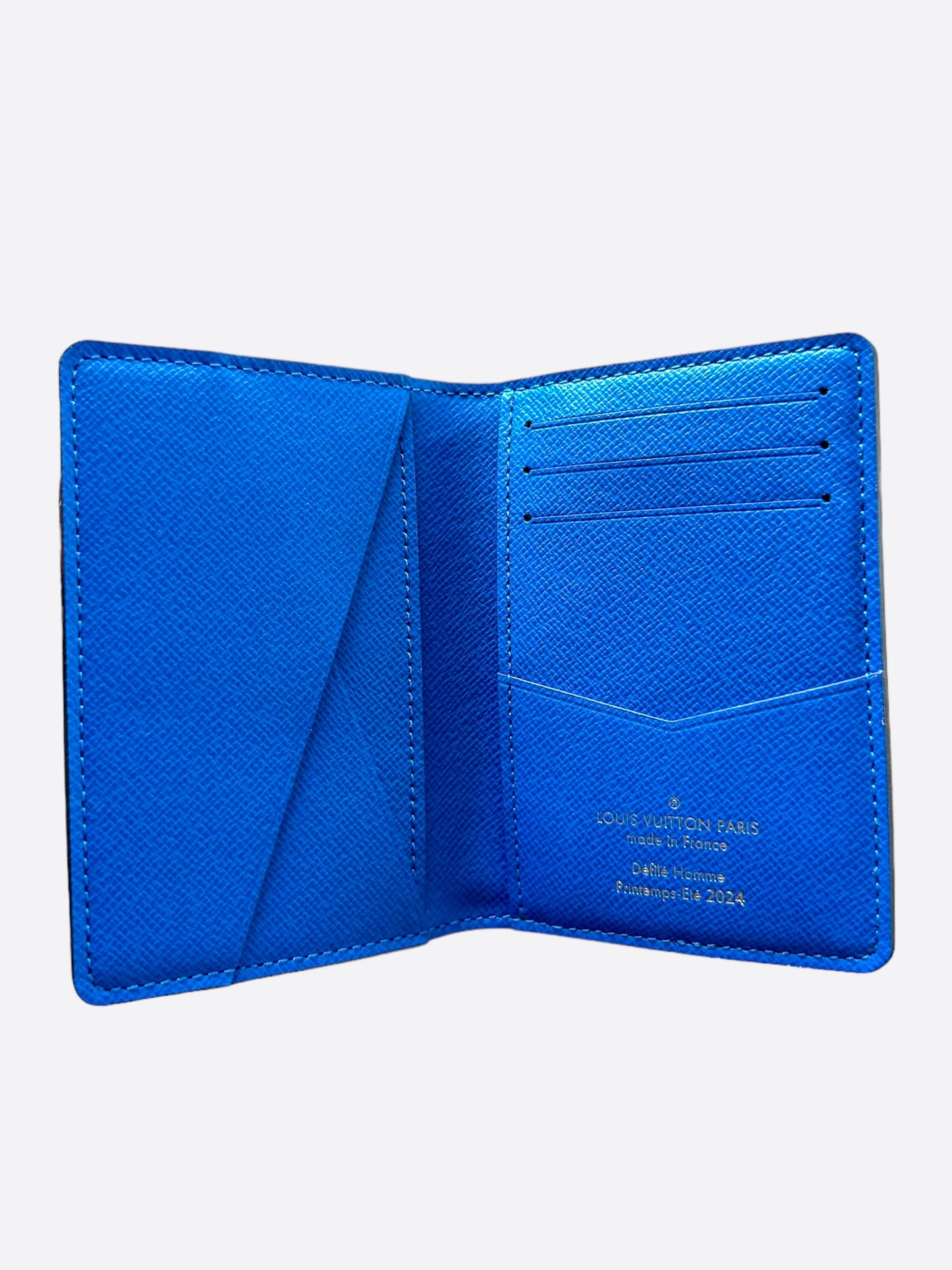 Louis Vuitton Blue & Brown Damier Pocket Organizer